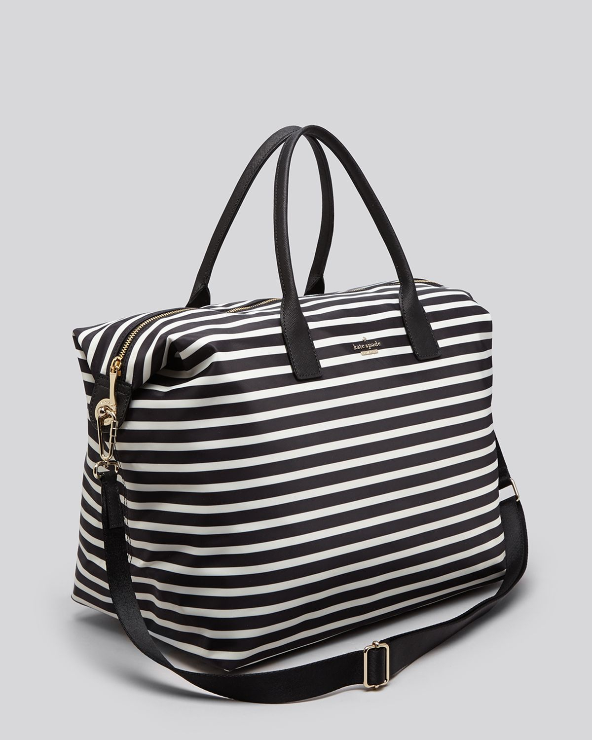 Kate Spade Weekender - Classic Nylon Lyla Striped in Gray - Lyst