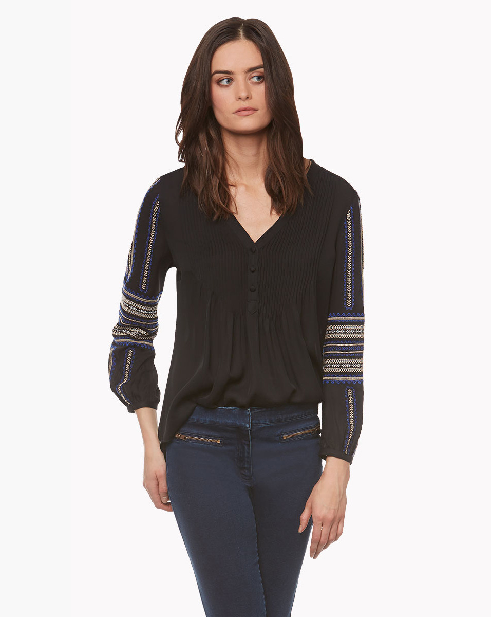 black boho shirt