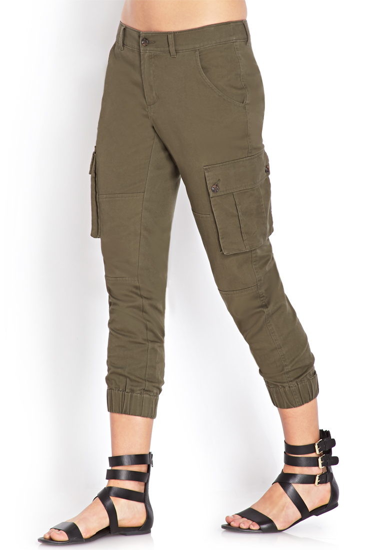 forever 21 green cargo pants