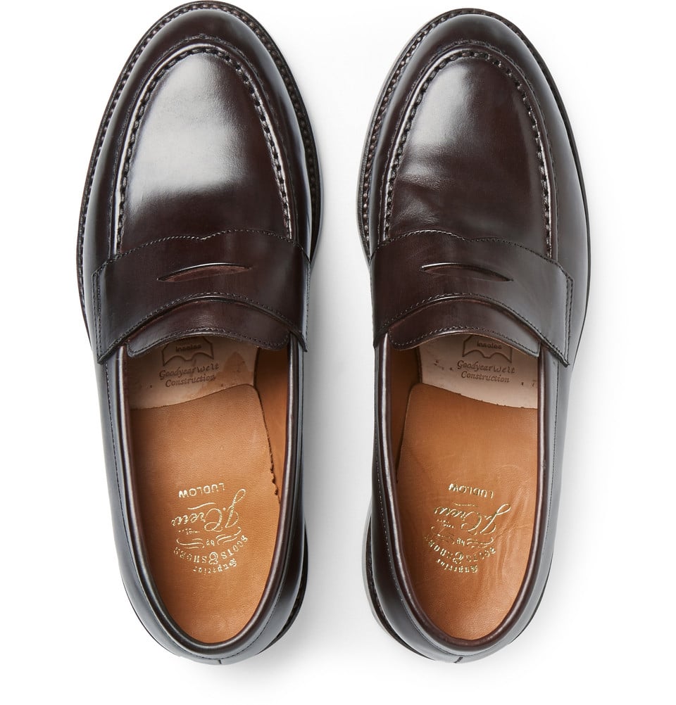 J.Crew Ludlow Leather Penny Loafers in Brown for Men - Lyst