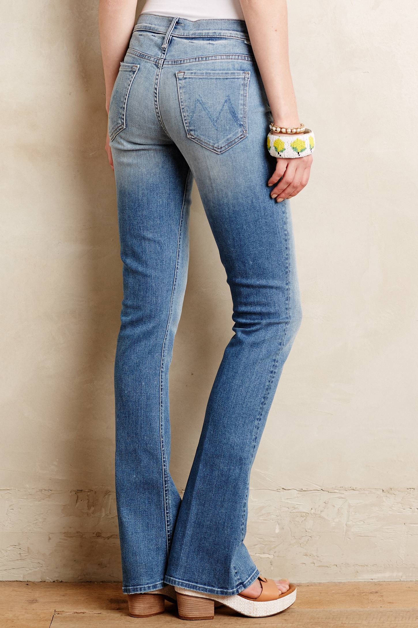 blue flare pants