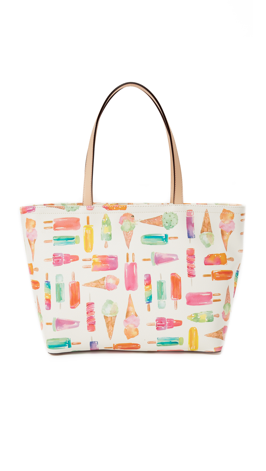Buy KATE SPADE Katy Colorblocked Medium Top-Handle Bag | Halo White Color  Women | AJIO LUXE