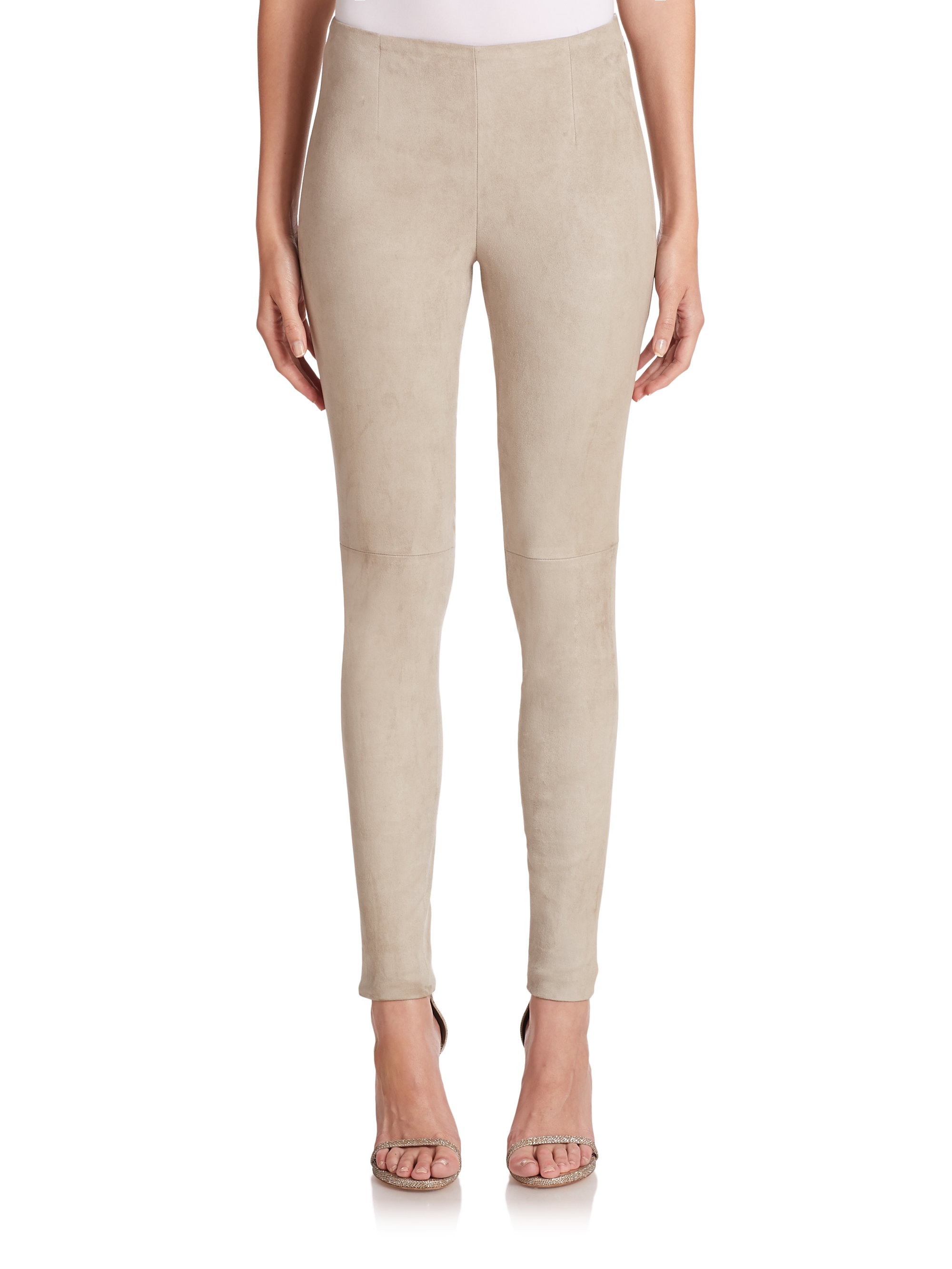 Lyst Ralph Lauren Collection Black Label Abbey Stretchsuede Pants in