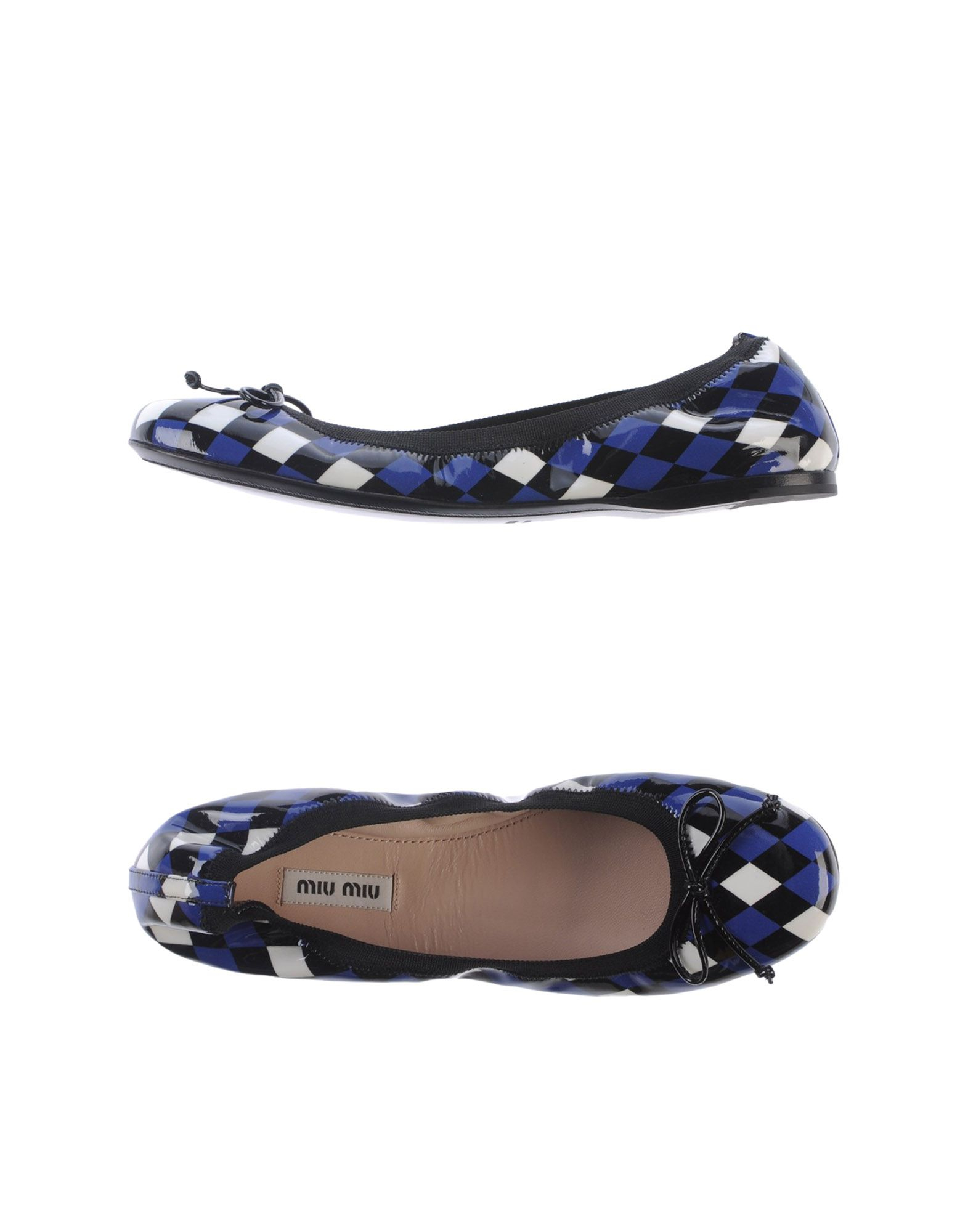 miu miu white flats