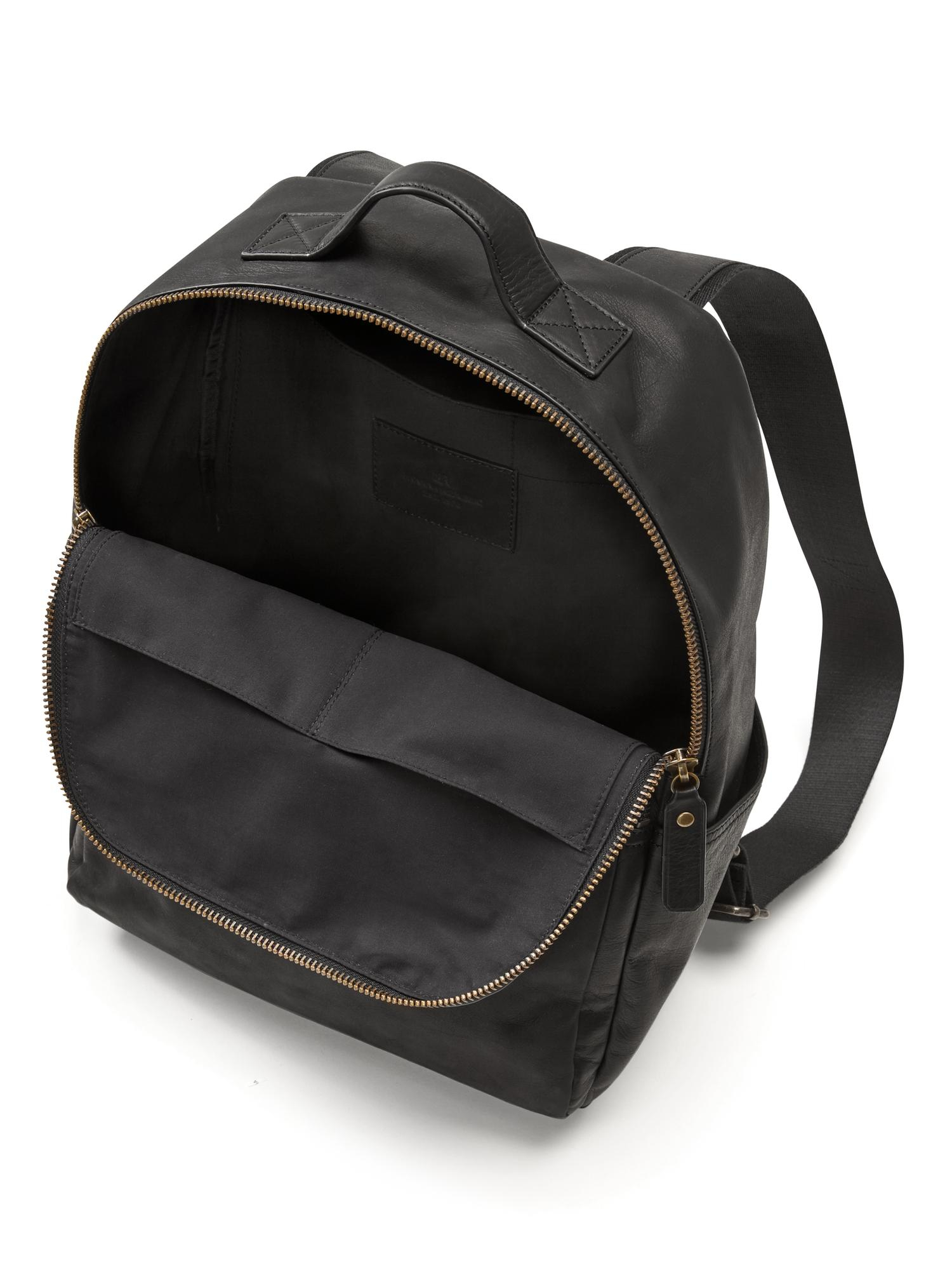 banana republic leather backpack