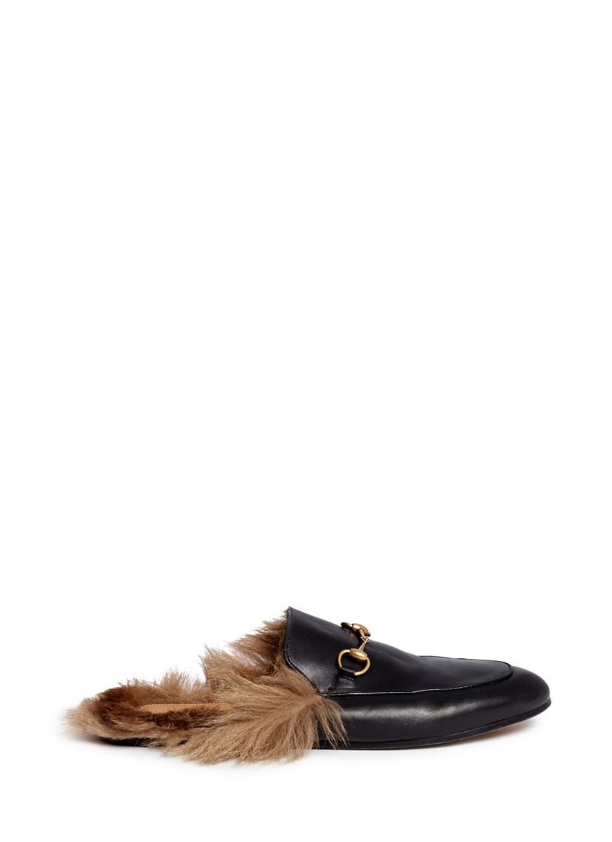 gucci fur slides sale