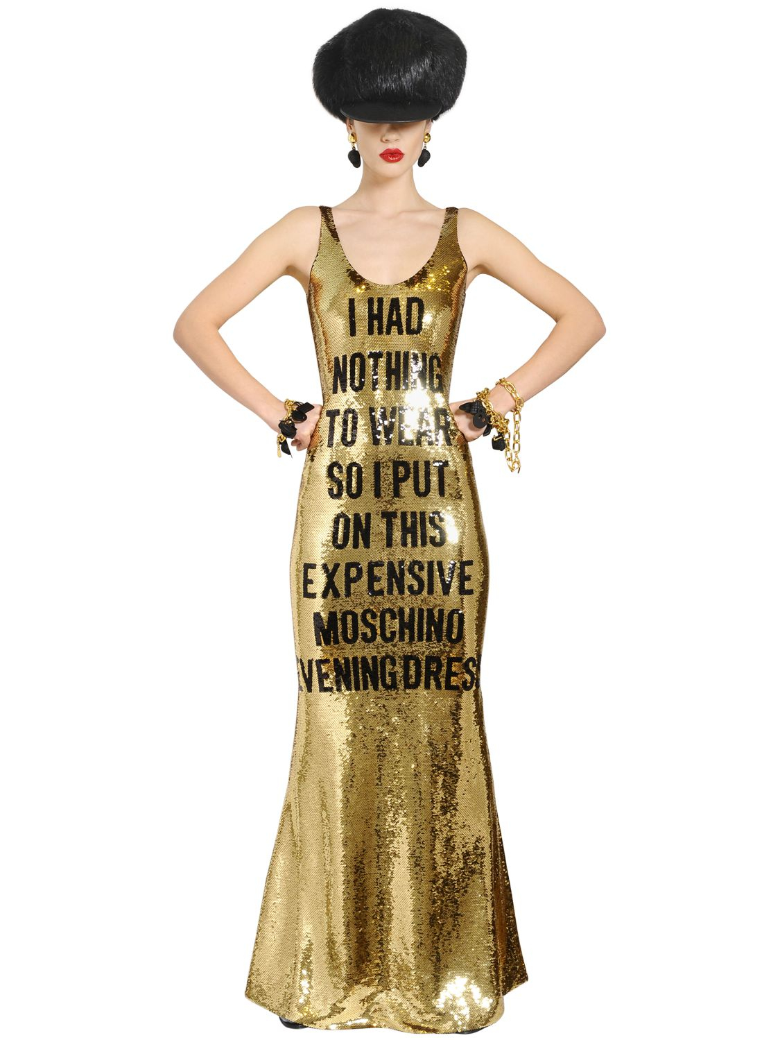 Moschino Pre-Fall 2015 "I had nothing to wear so I put on this ...