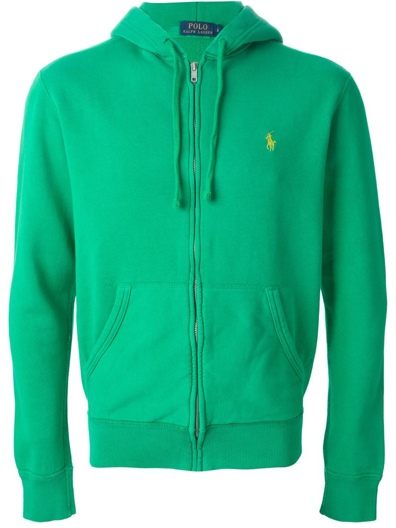 Polo Ralph Lauren Embroidered Logo Hoodie in Green for Men Lyst
