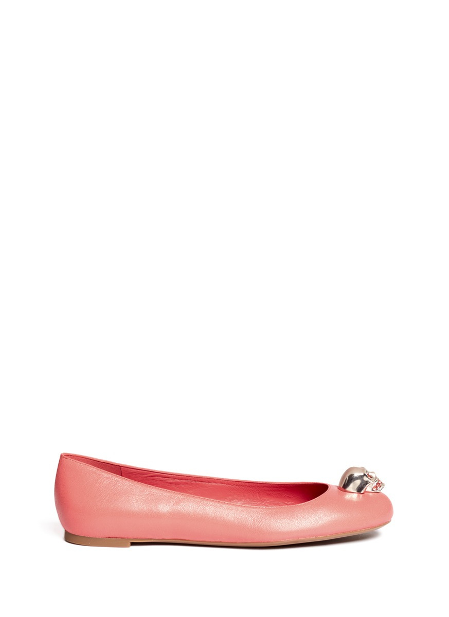 alexander mcqueen flats with skull