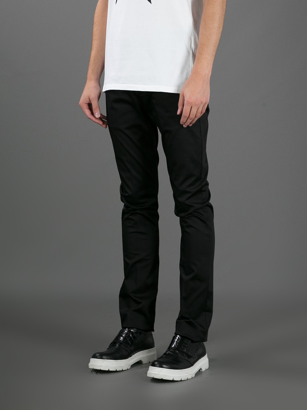 Acne Studios Max Satin Trouser in Black 