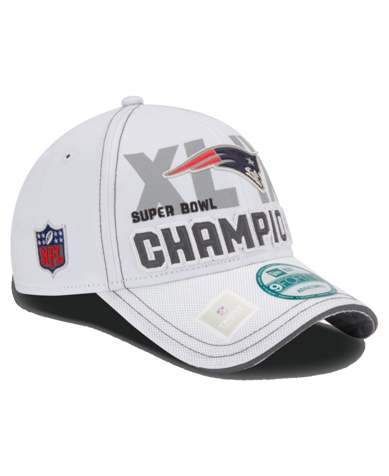 KTZ New England Patriots Super Bowl Xlix Locker Room Champ Cap in White for  Men