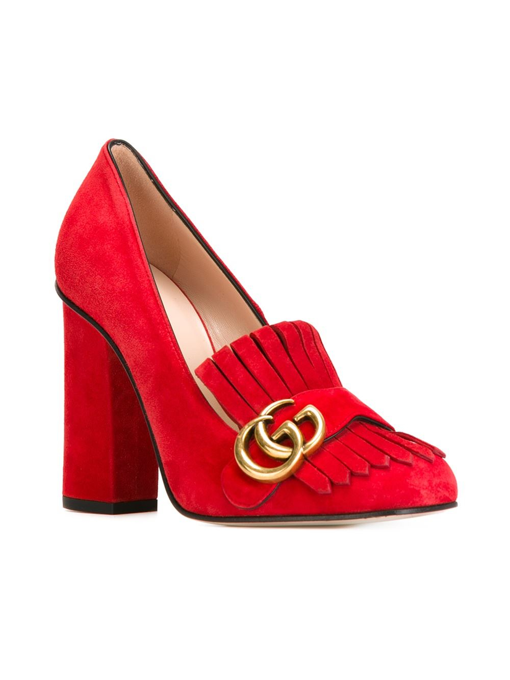 Gucci Shoes With Fringes Details And Double G in Red Lyst
