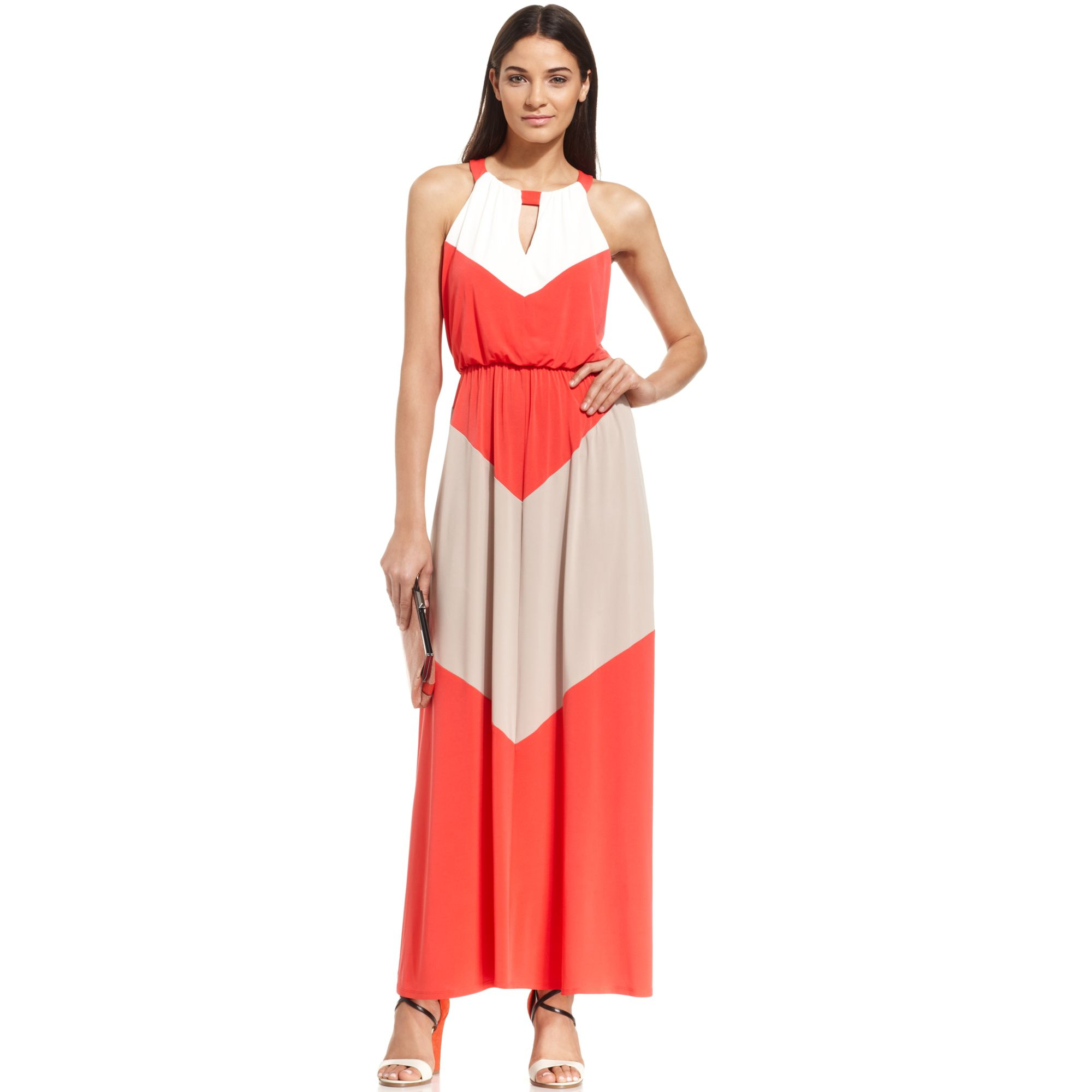 vince camuto orange dress