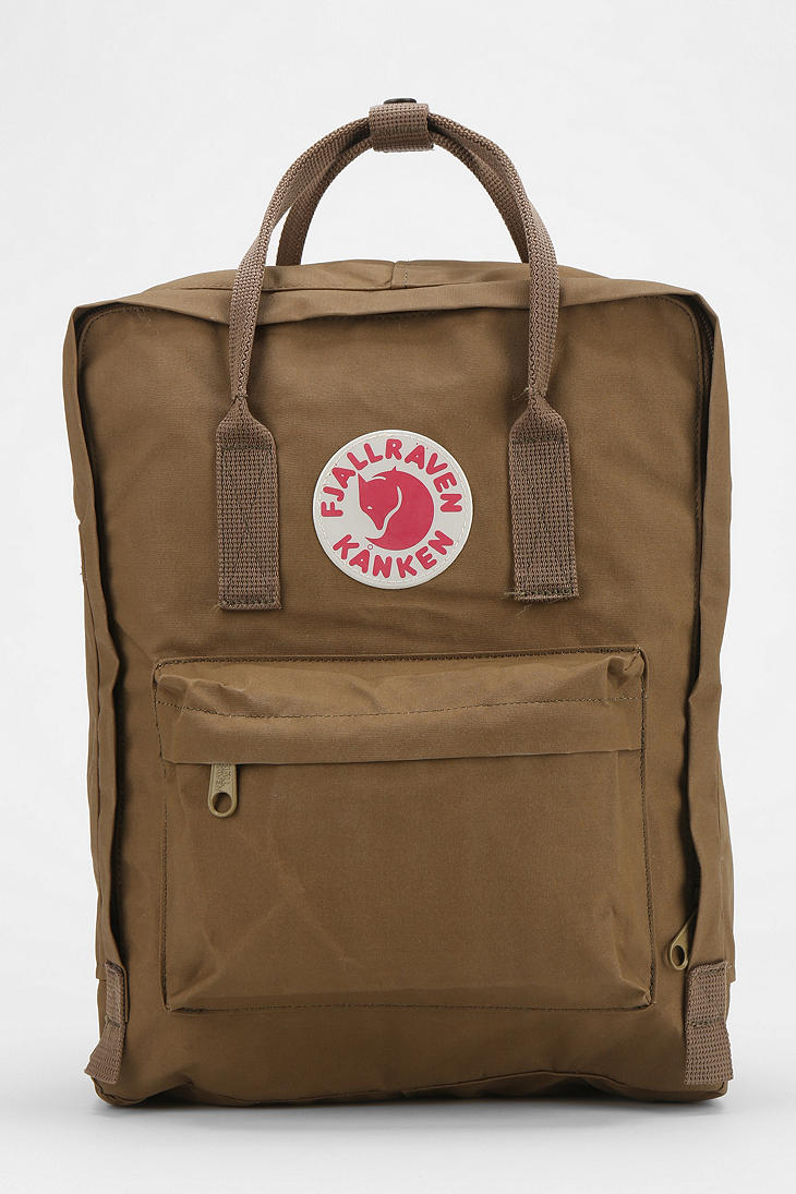 Lyst Urban outfitters Fjallraven Kanken Canvas Backpack in Brown