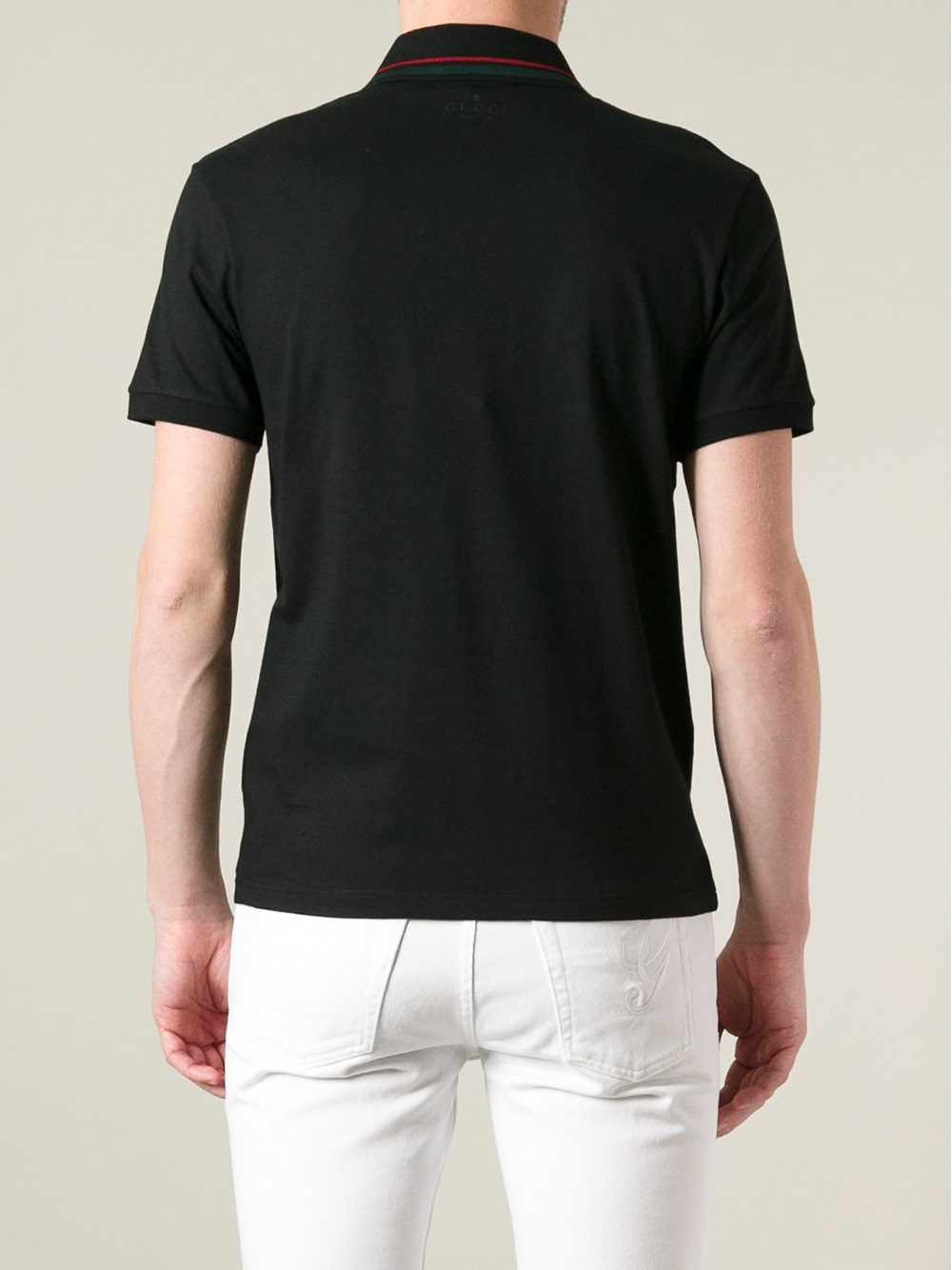 Gucci Classic Polo Shirt in Black for Men - Lyst