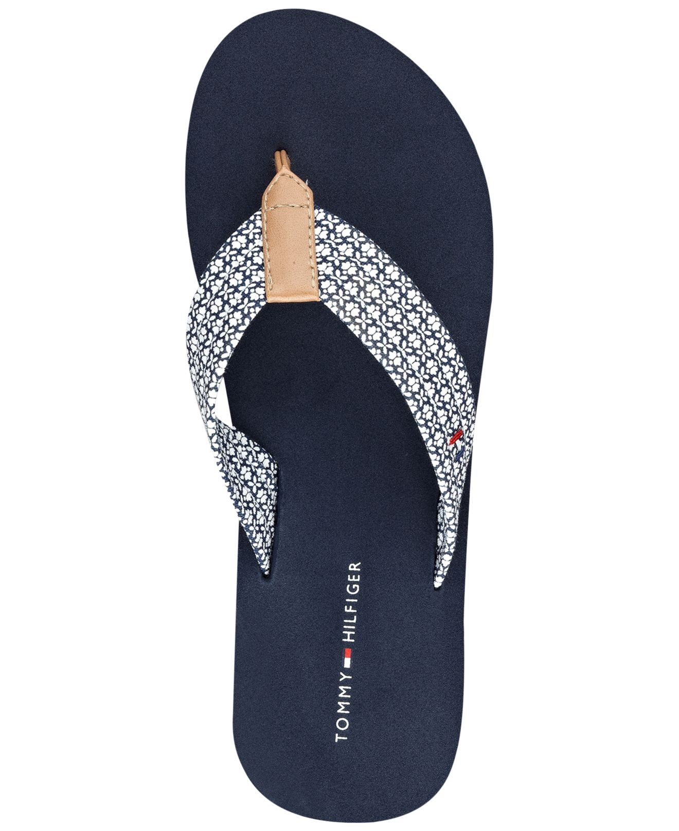 womens navy blue flip flops