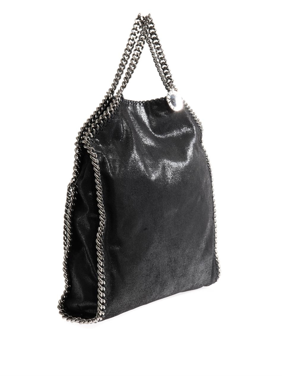 Lyst - Stella Mccartney Falabella Small Three-Chain Bag in Black