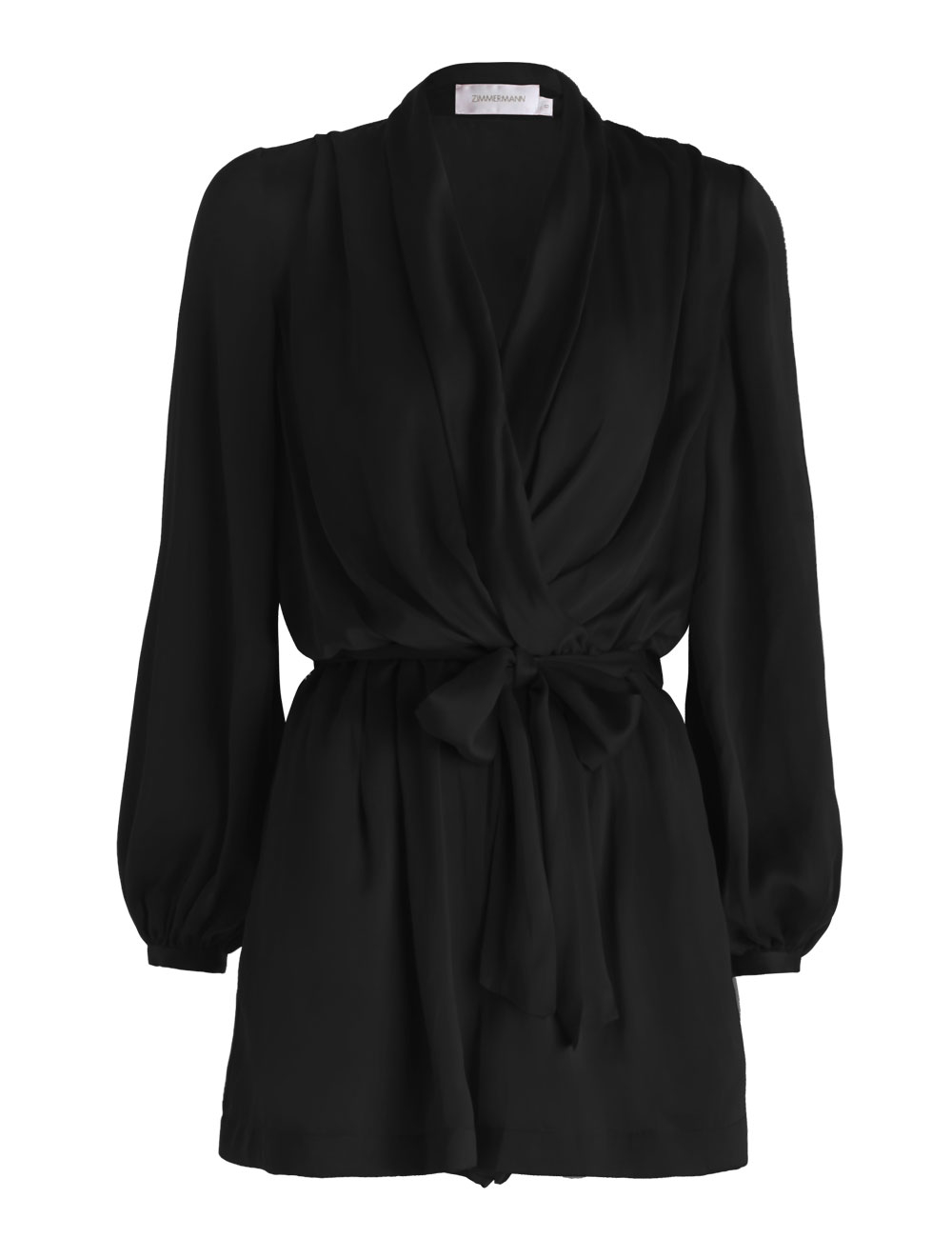 black silk playsuit