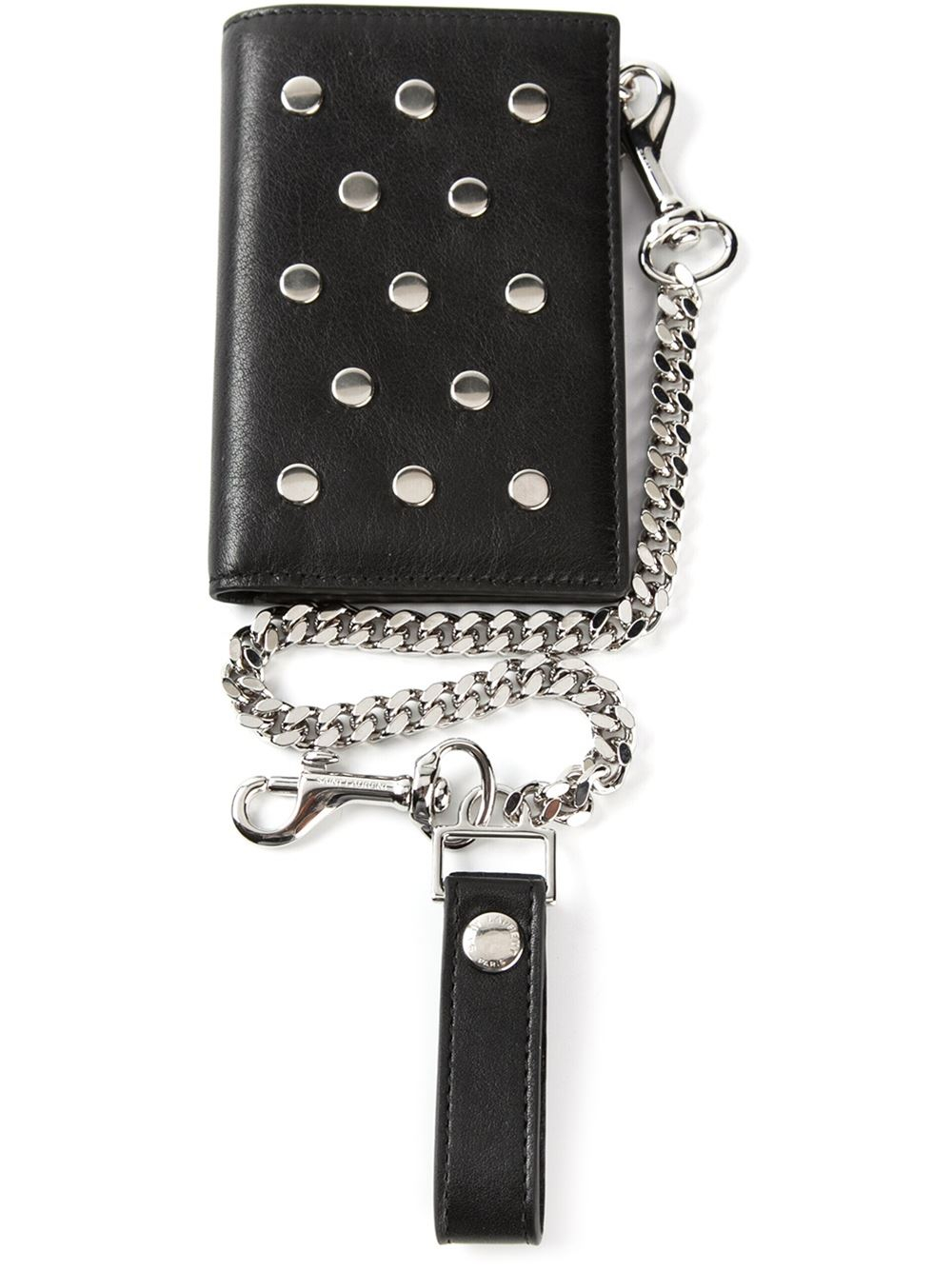 Saint Laurent Rider Chain Wallet in Black for Men