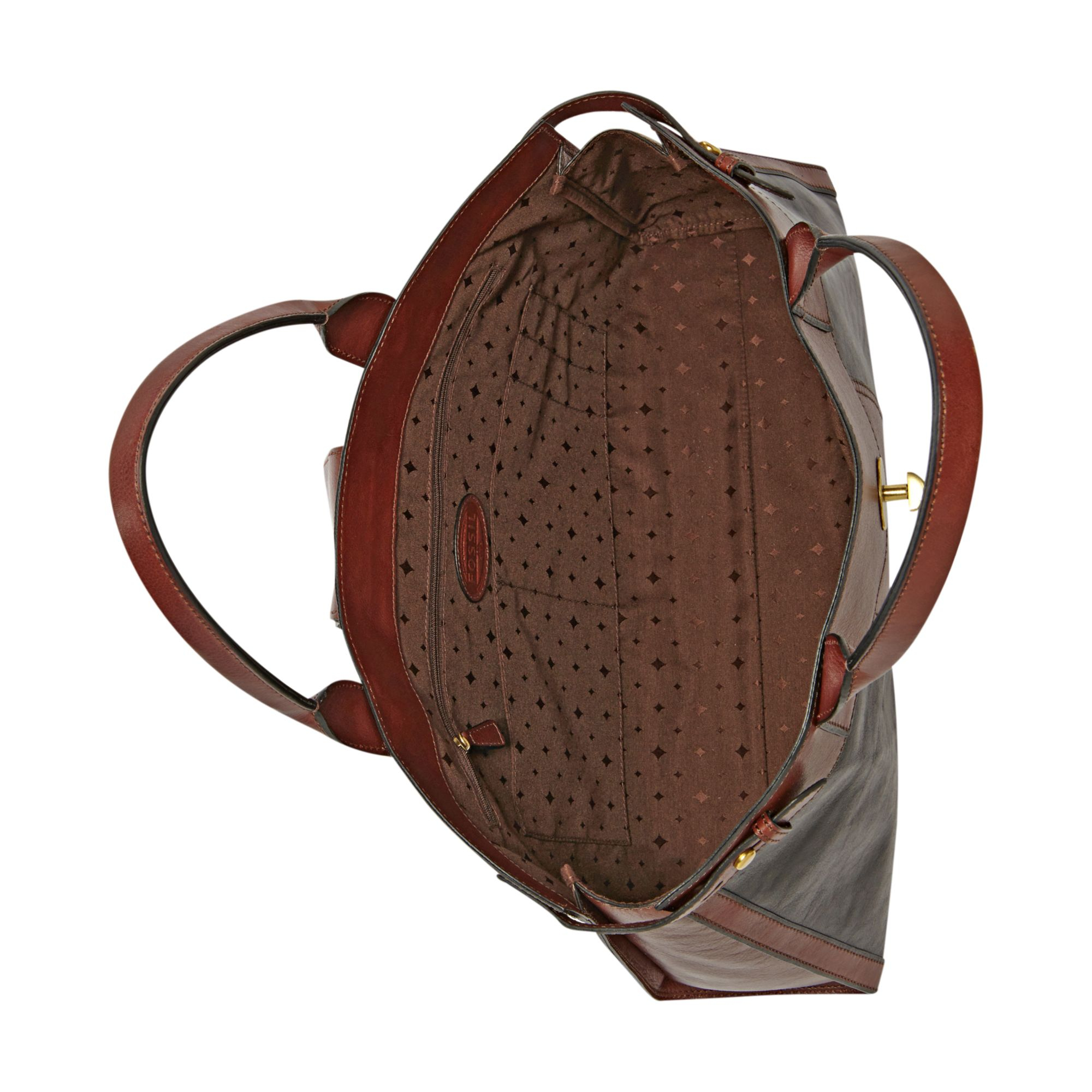 Lyst Fossil Vintage Reissue Leather Weekender Bag in Brown