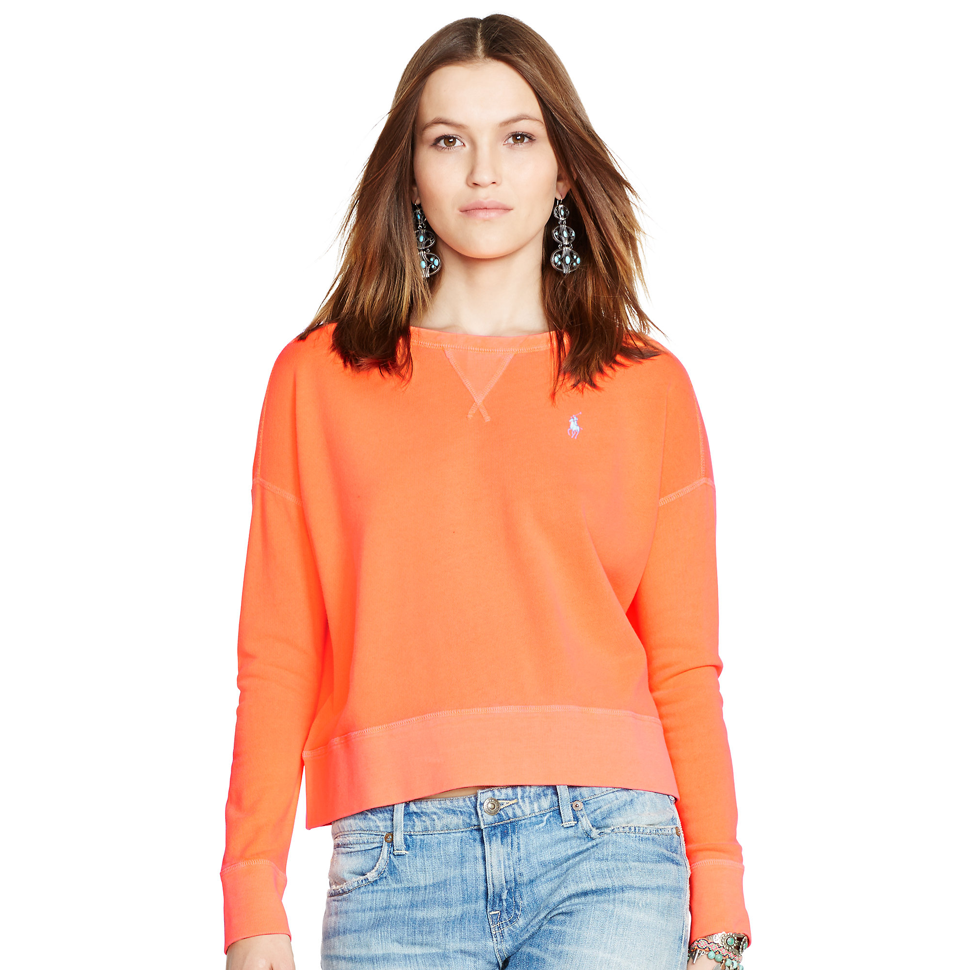 ralph lauren orange sweatshirt