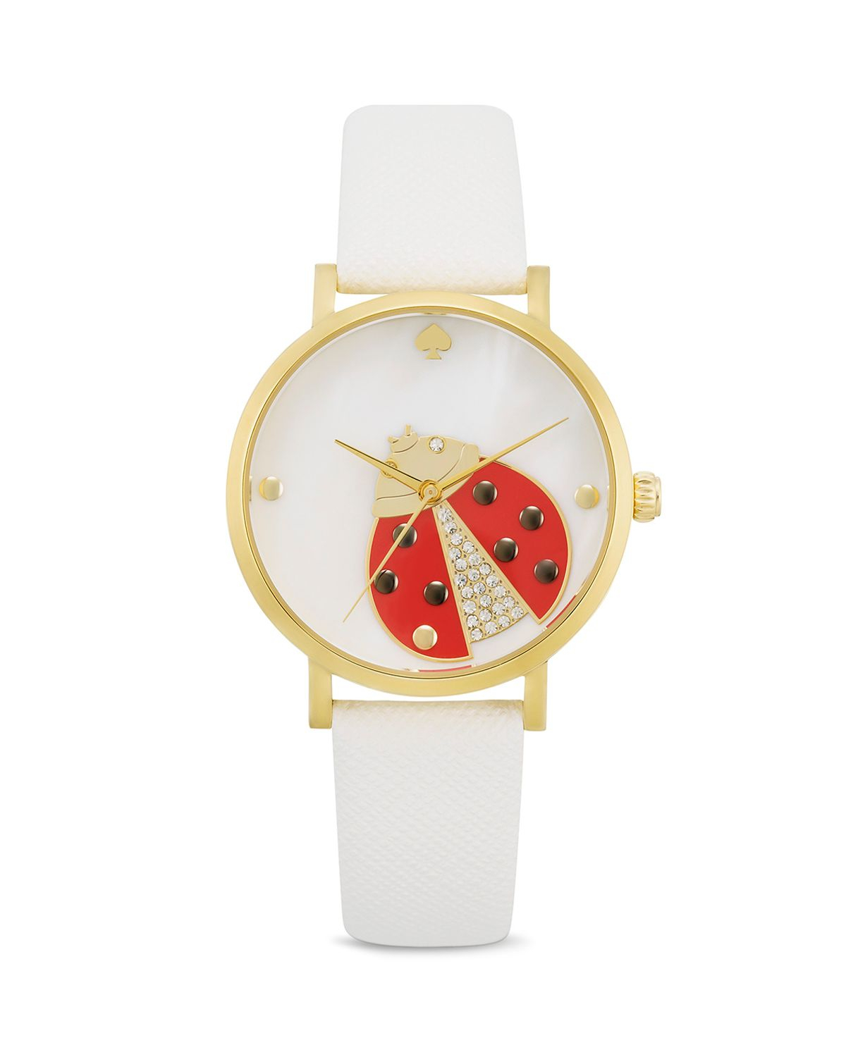 Lyst Kate Spade New York Novelty Metro Watch, 34mm in White
