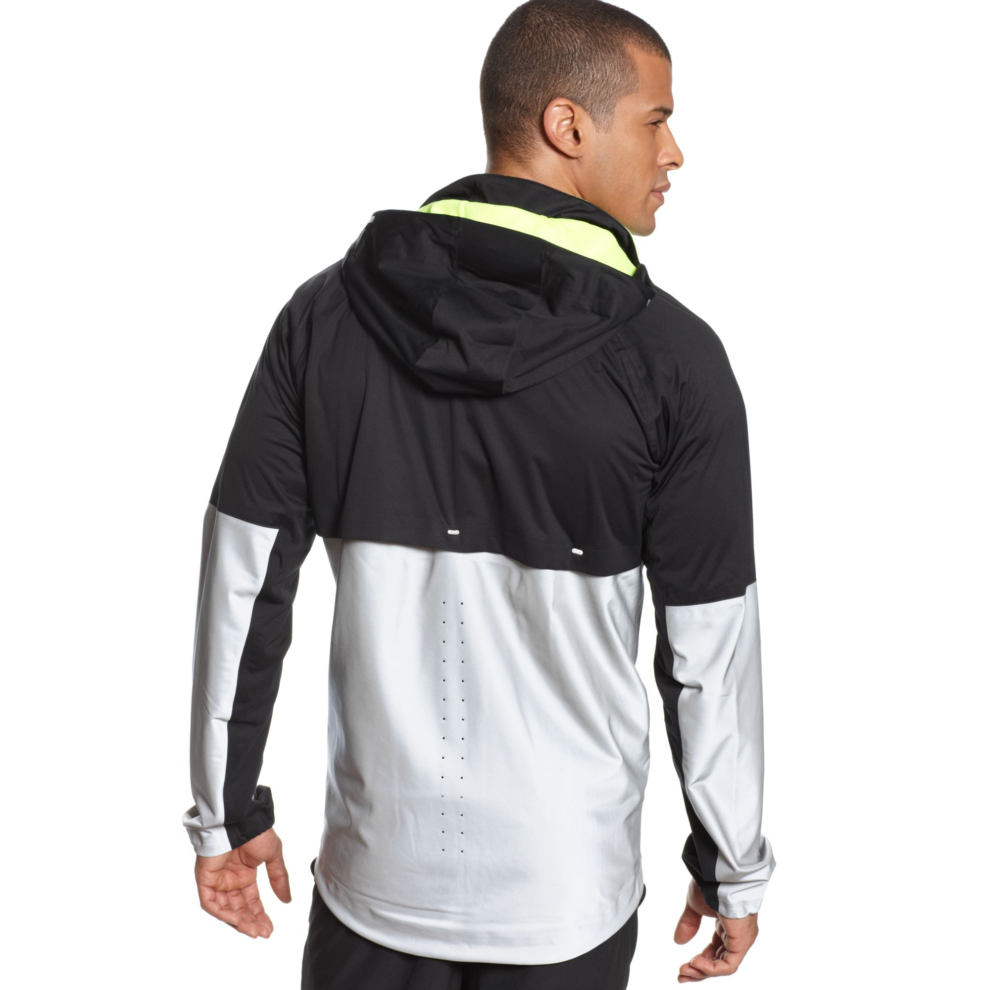 Bruidegom Pakket niet verwant Nike Shield Flash Hooded Running Jacket in Black for Men | Lyst