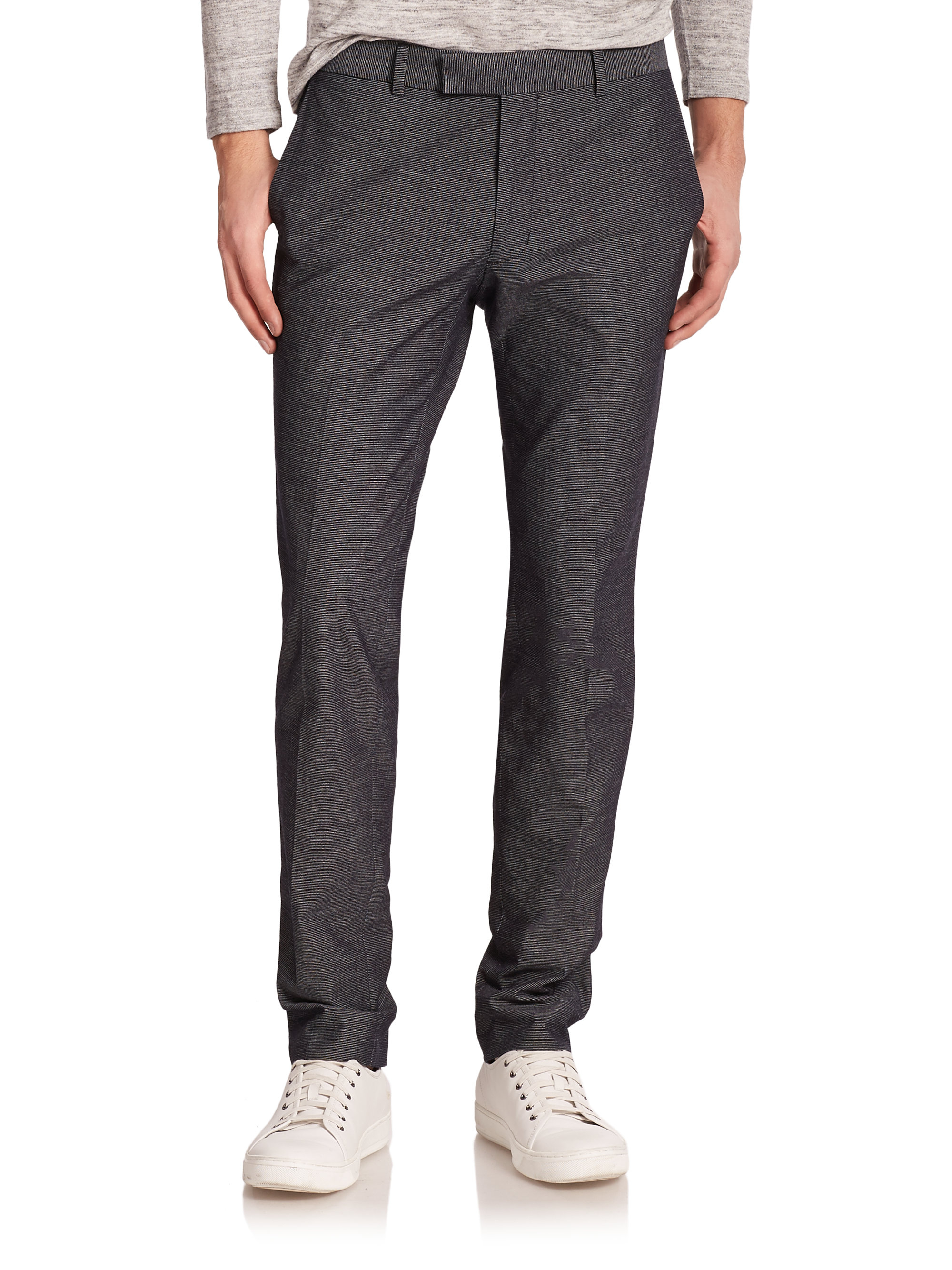 pants with vertical lines