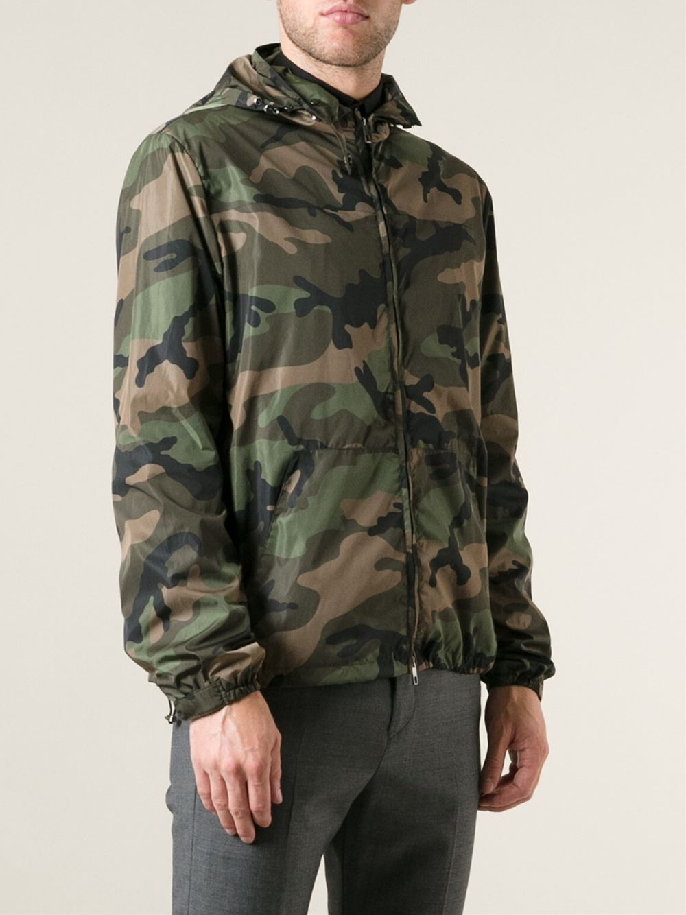 Valentino Camouflage Jacket in Green for Men - Lyst