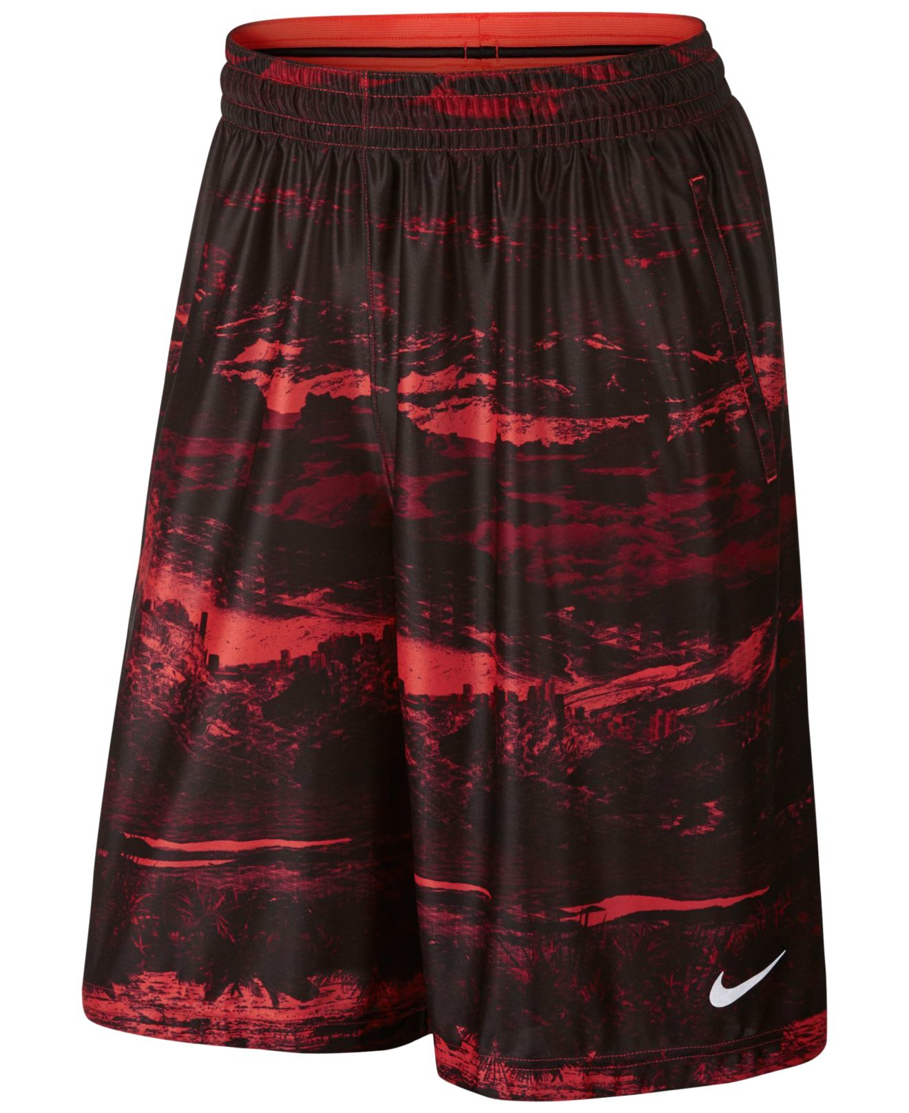 Nike Lebron Ultimate Elite Dri-fit Print Basketball Shorts in Red | Lyst