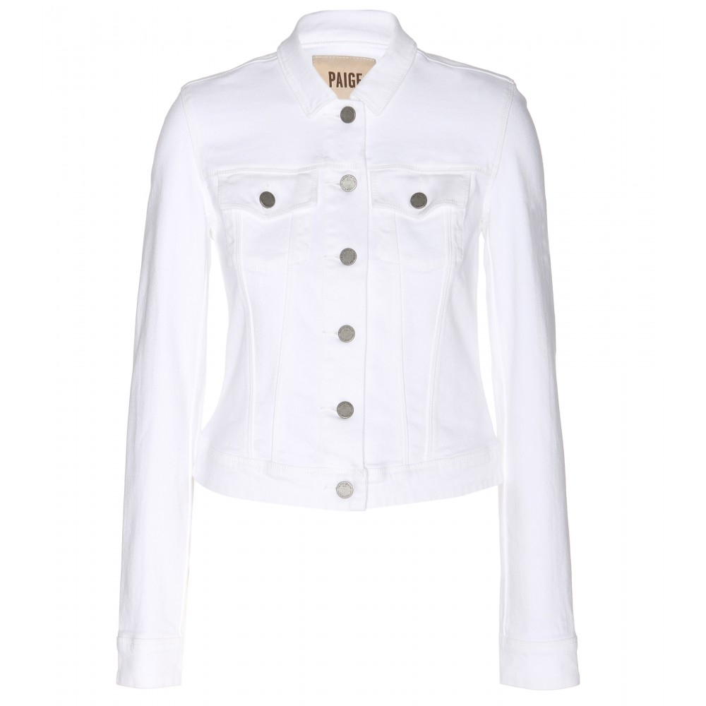 paige white denim jacket