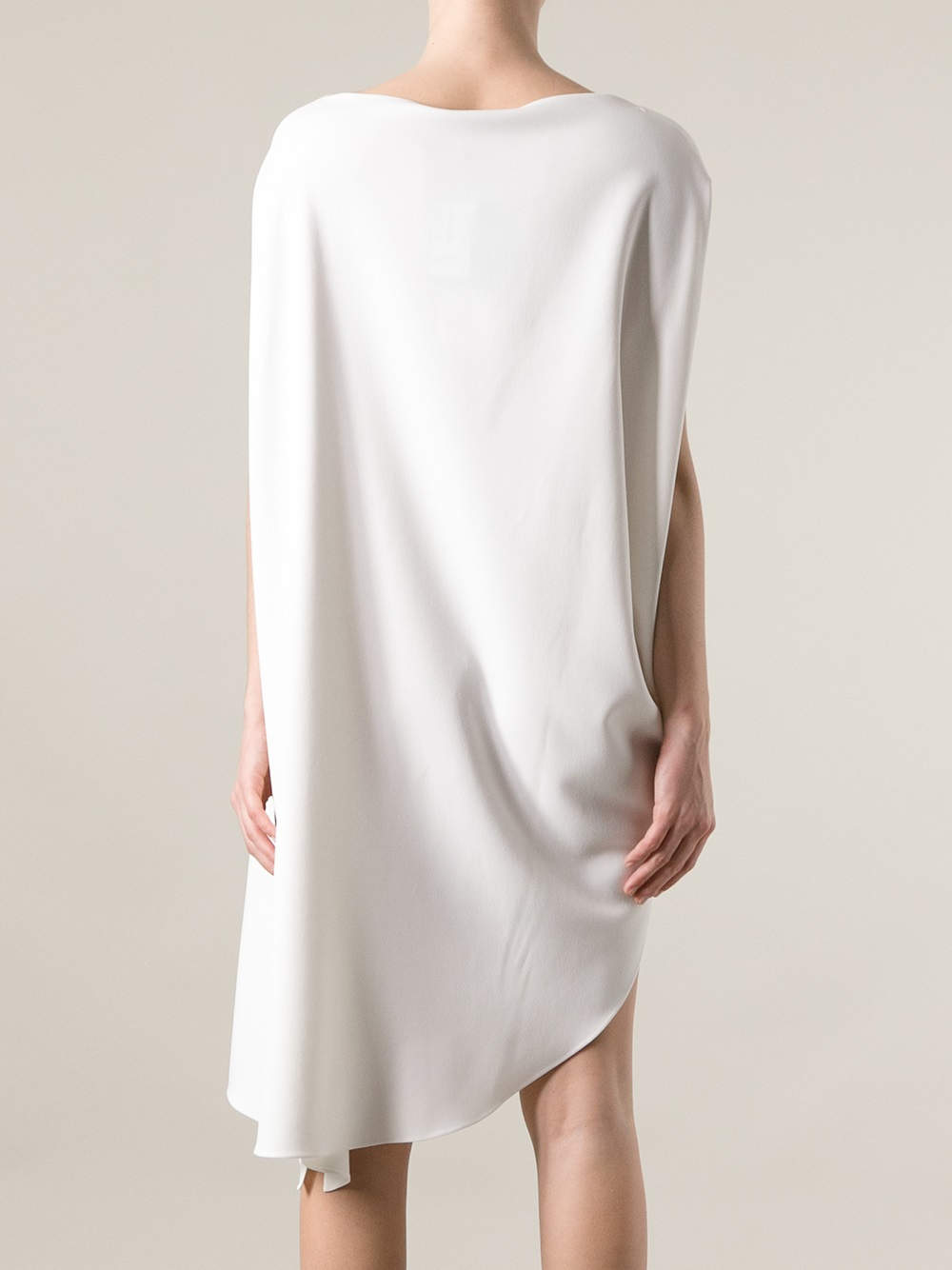 Calvin Klein Asymmetric Dress in White Lyst