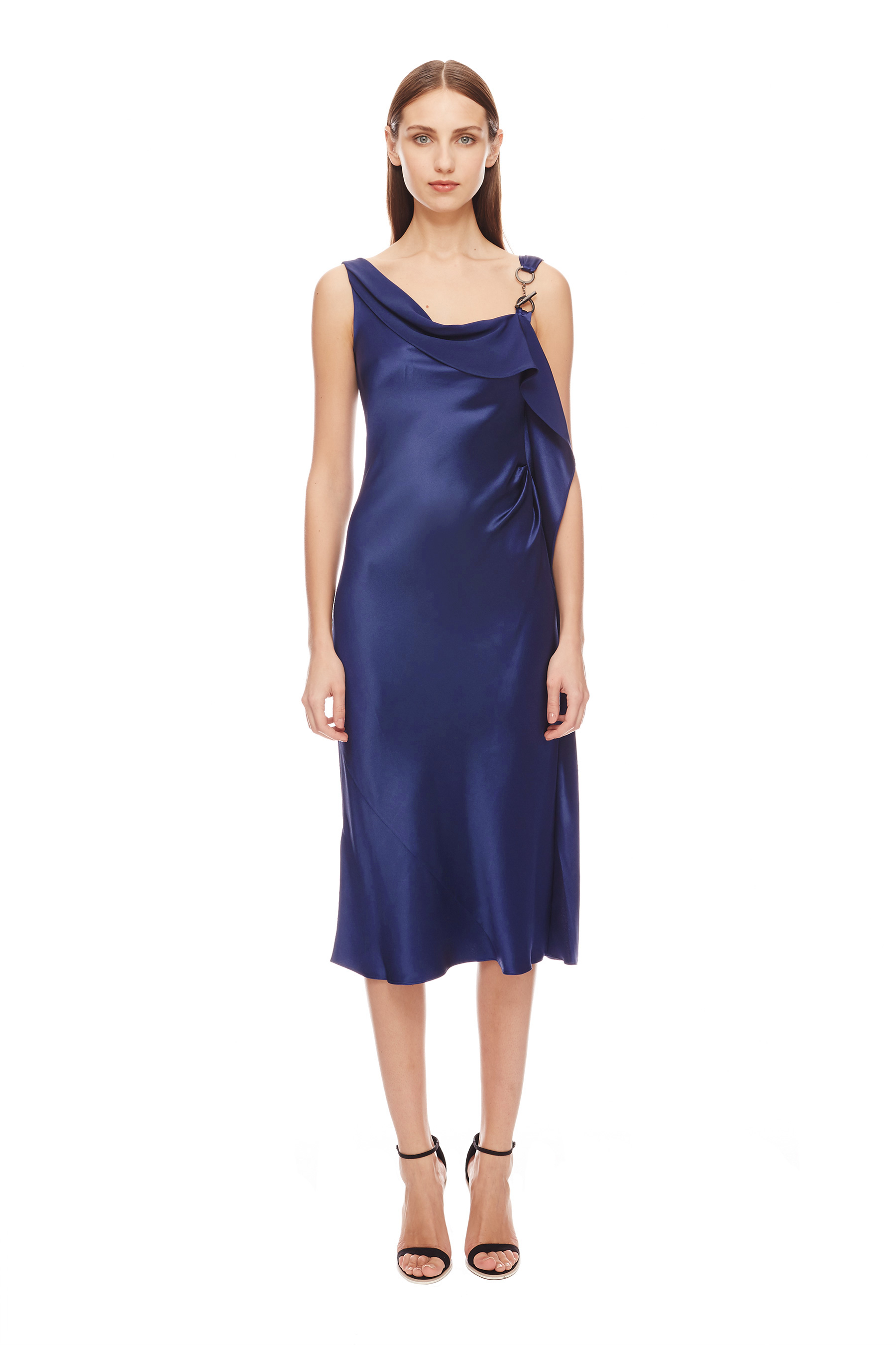 Amanda Wakeley Asayva Mulberry Silk Dress in Blue (mulberry) | Lyst