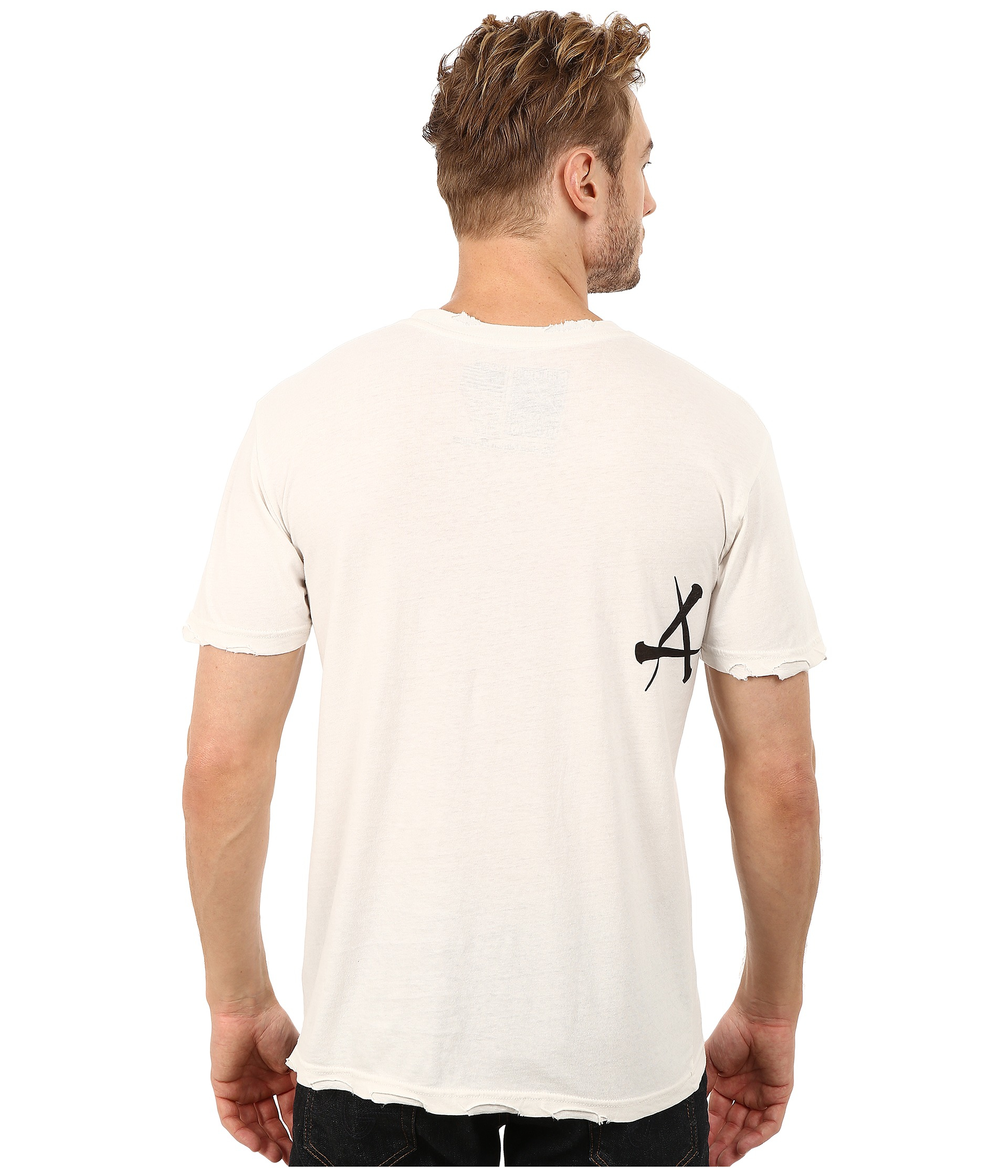 Affliction Crows Short Sleeve Crew Tee in White for Men | Lyst