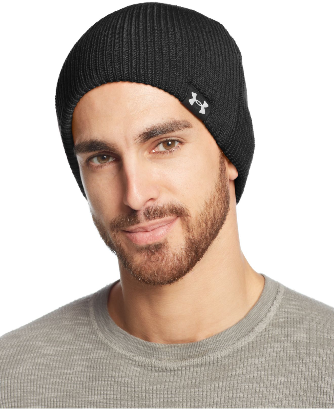 Under Armour Synthetic Ua Basic Knit Beanie in Black for Men | Lyst