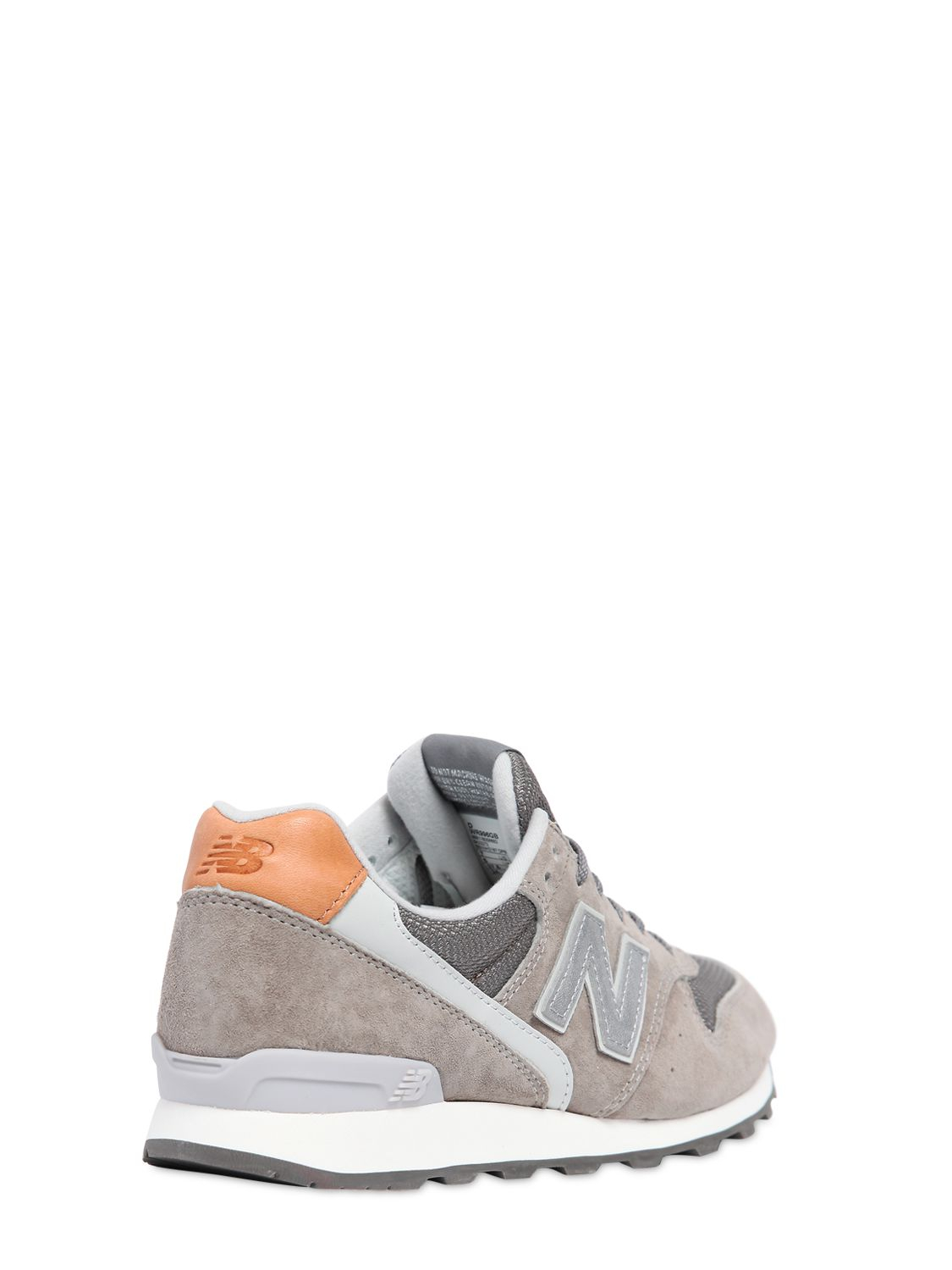 new balance 996 suede & mesh sneakers