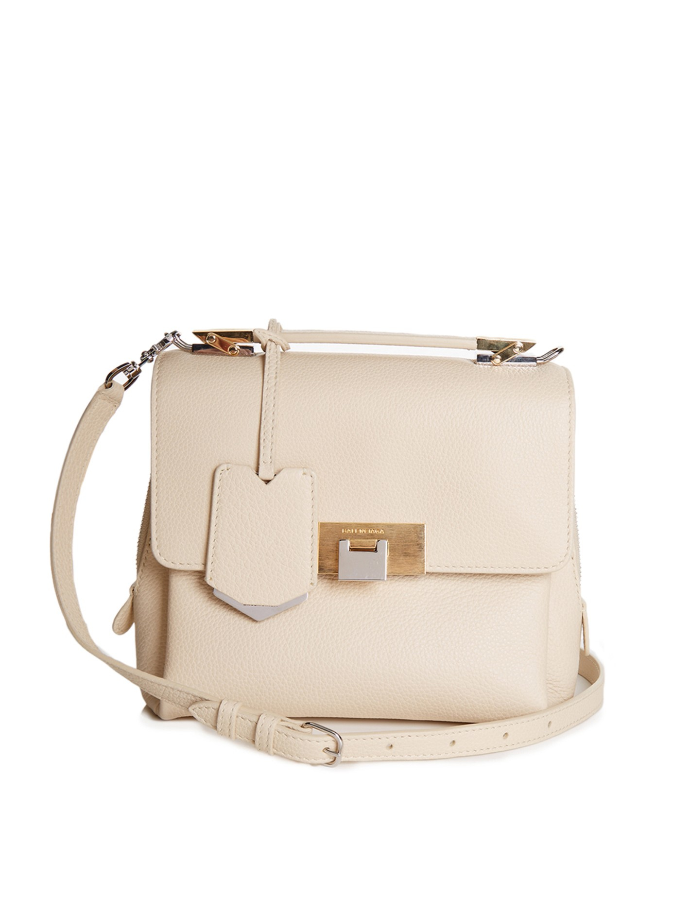 Balenciaga Denim Le Dix Soft Mini Cartable Bag in Cream (Natural) | Lyst
