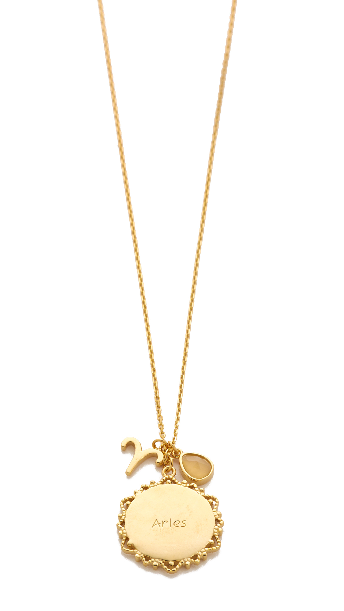 Tai Zodiac Sign Necklace | Lyst