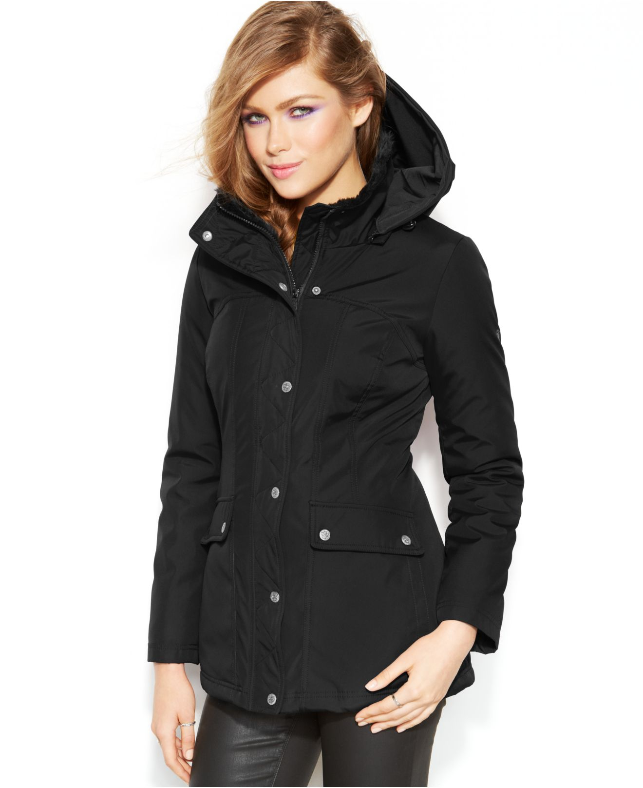 Jessica simpson black coat Clearance