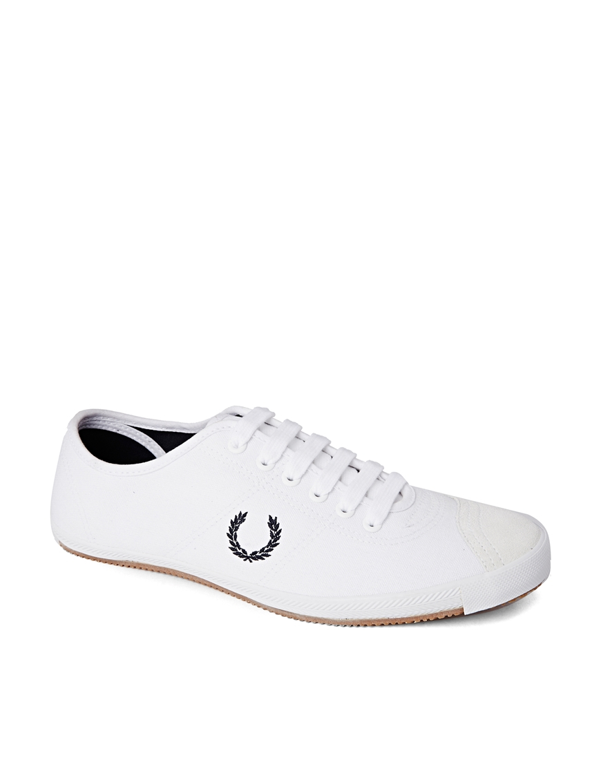 Fred Perry Laurel Wreath Table Tennis Plimsolls in White for Men - Lyst