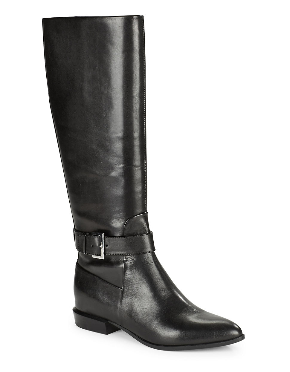 Lyst - Nine West Diablo Leather Knee-high Boots in Black