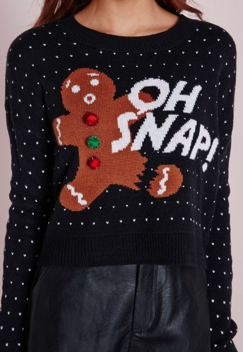 gingerbread oh snap sweater
