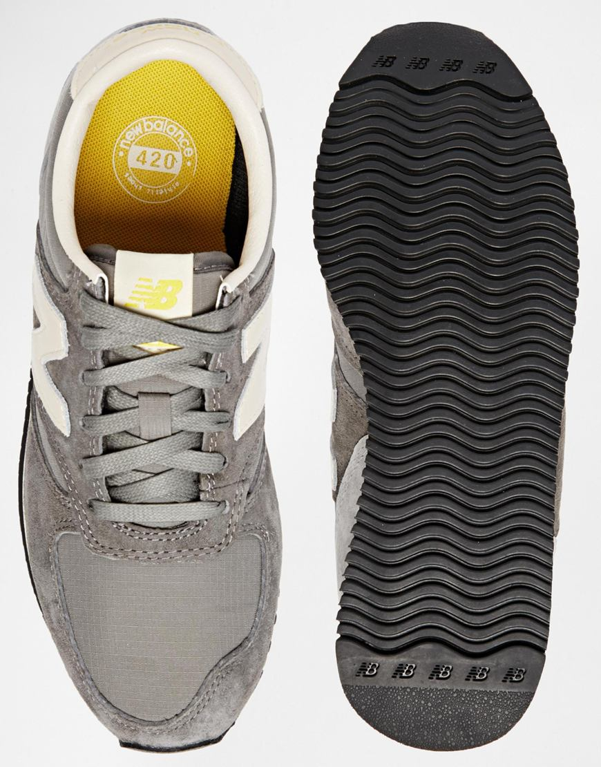 New Balance Suede 420 Grey Vintage Trainers in Gray | Lyst