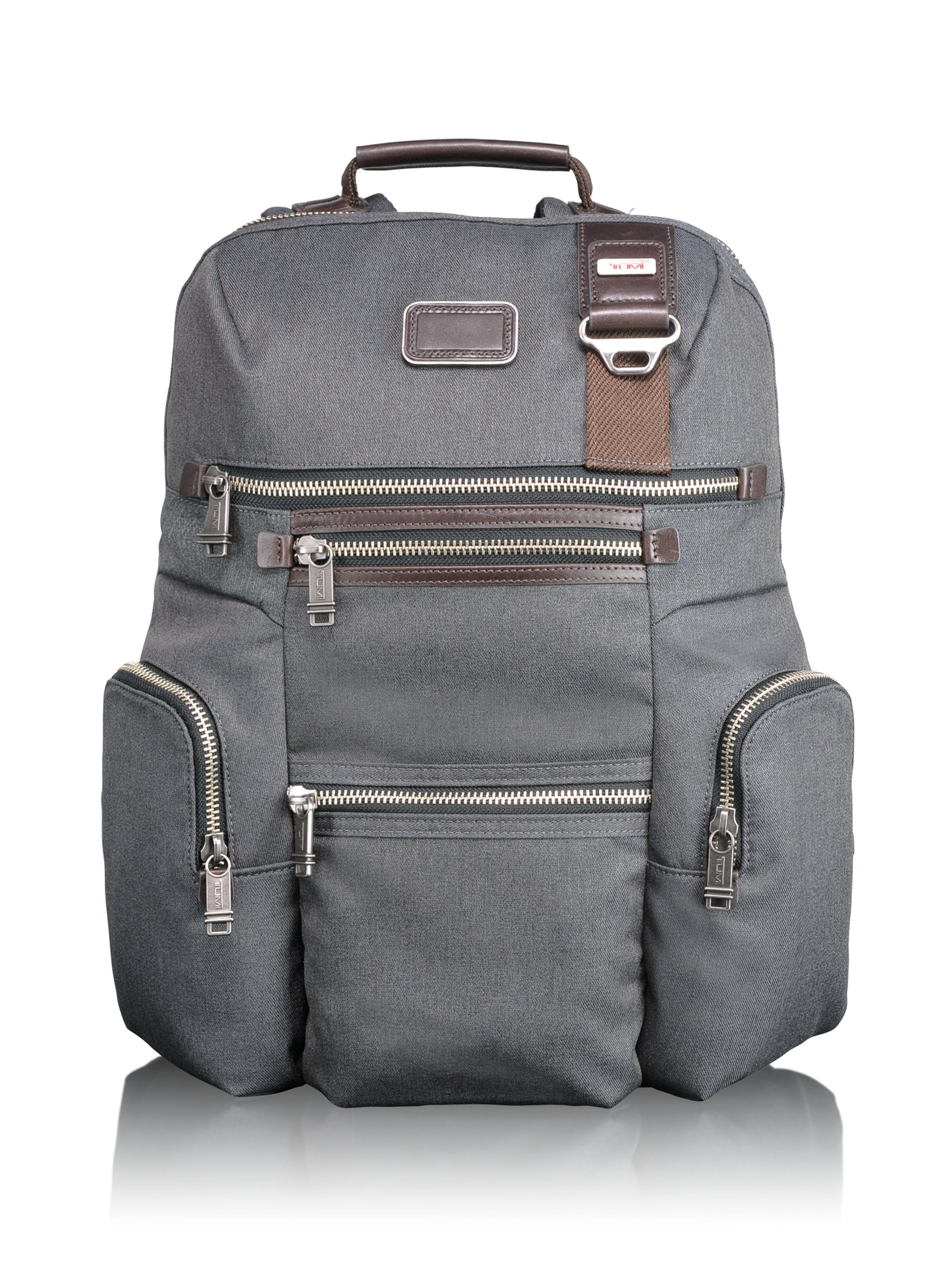 tumi backpack gray