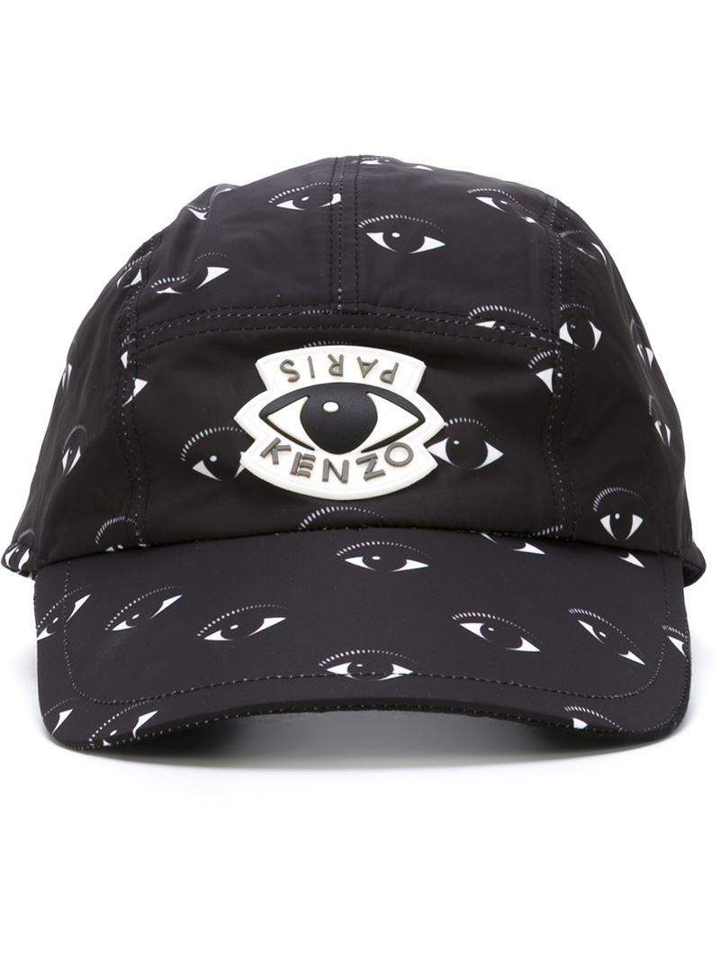 Kenzo 'eye' Cap in Black Lyst