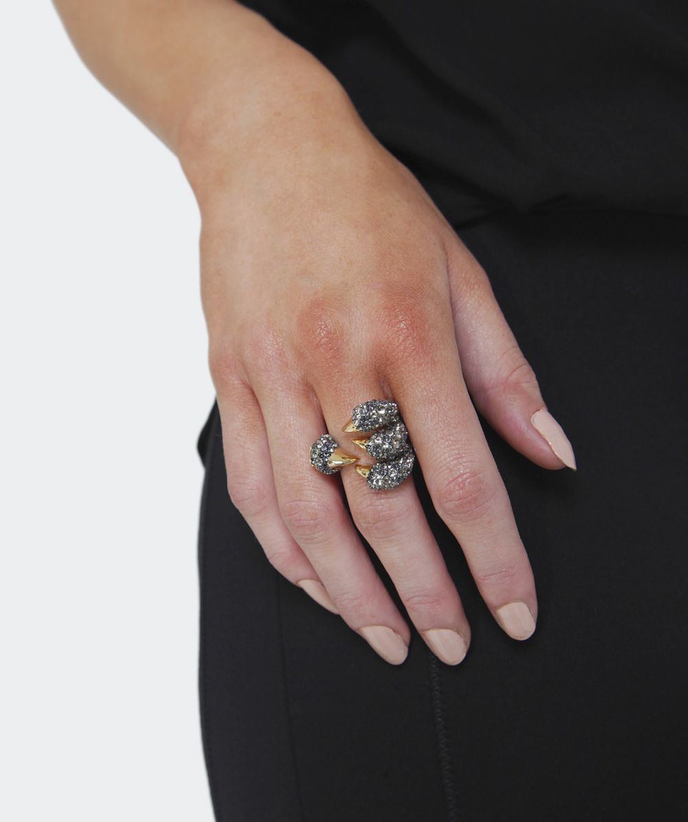 Vivienne Westwood Gilda Claw Ring In Black Lyst