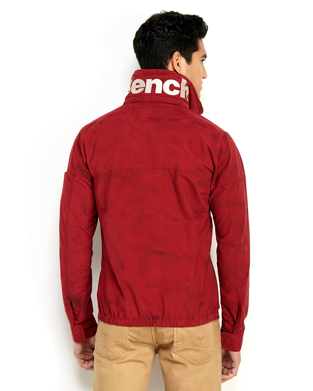 Bench Printed Alternative Jacket In Red For Men Lyst