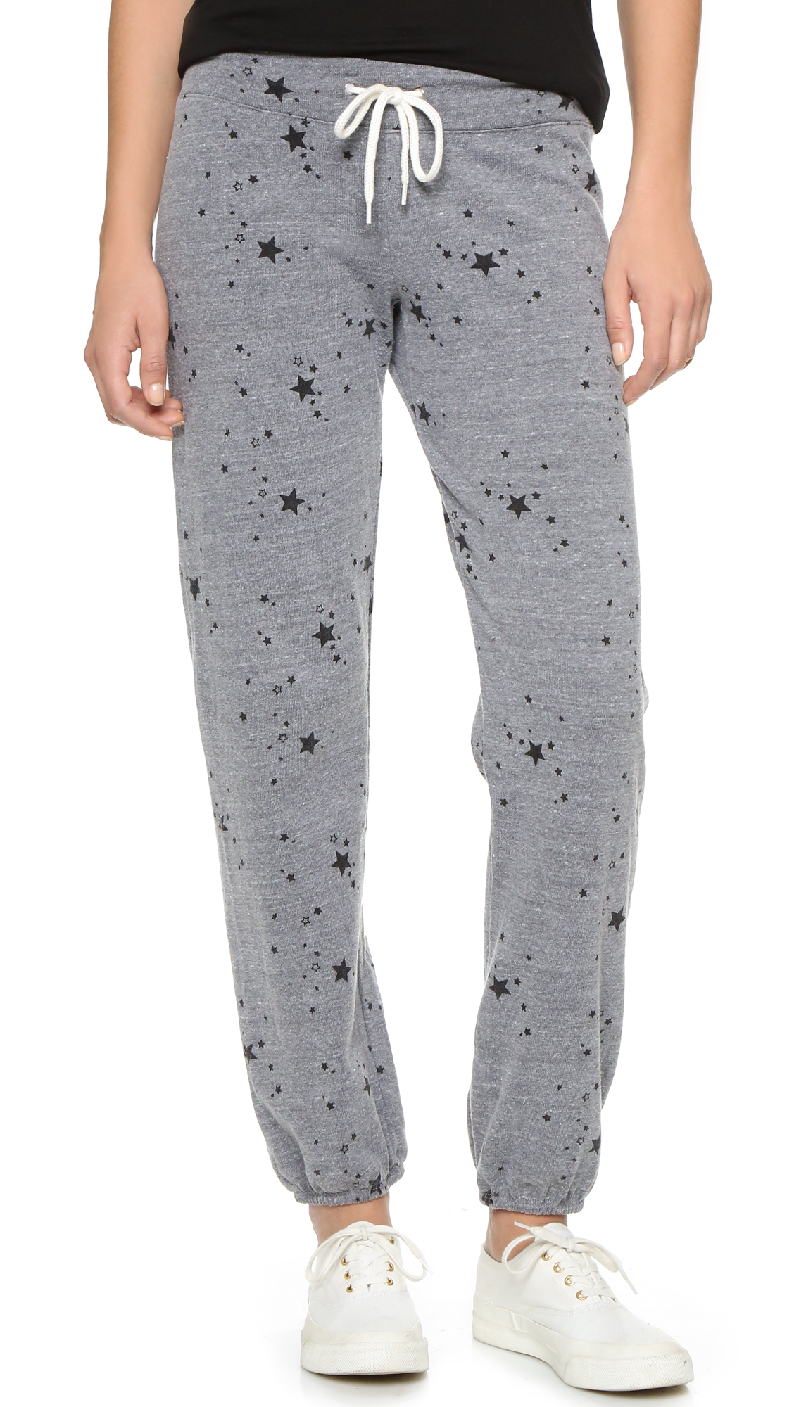monrow star print sweatpants