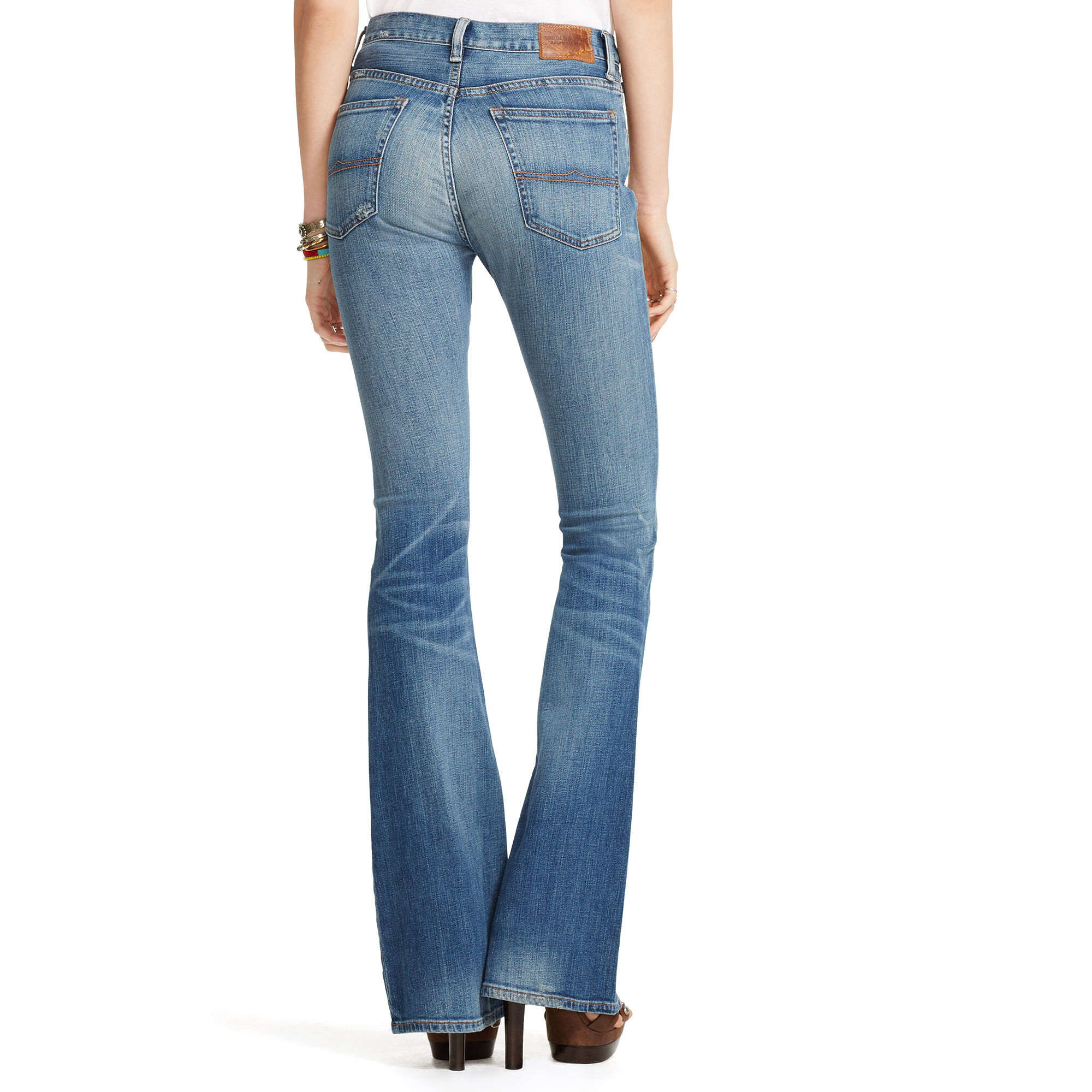 womens denim flare jeans