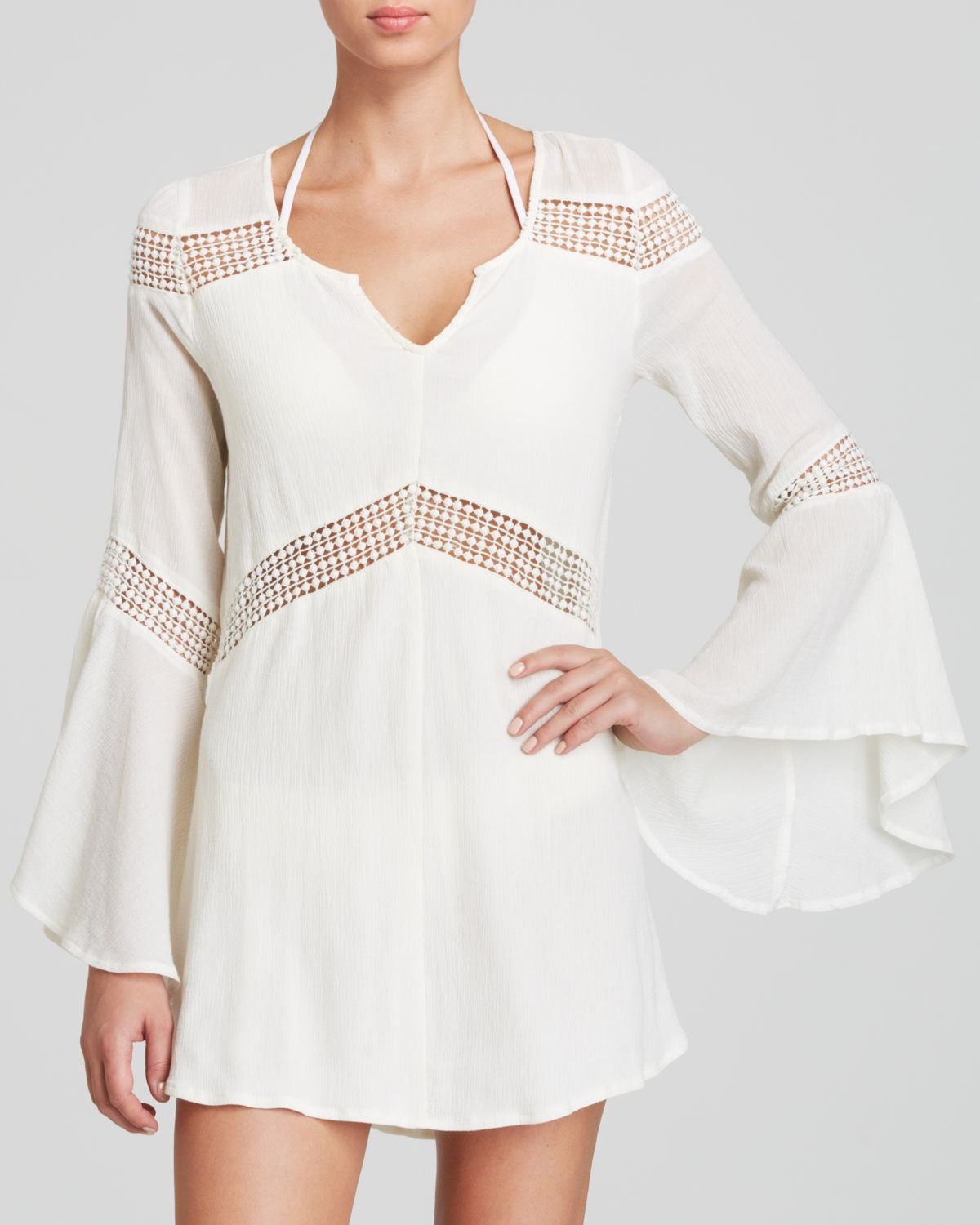 L Space L Space Bloomfield Swim Cover Up Tunic In Ivory White Lyst